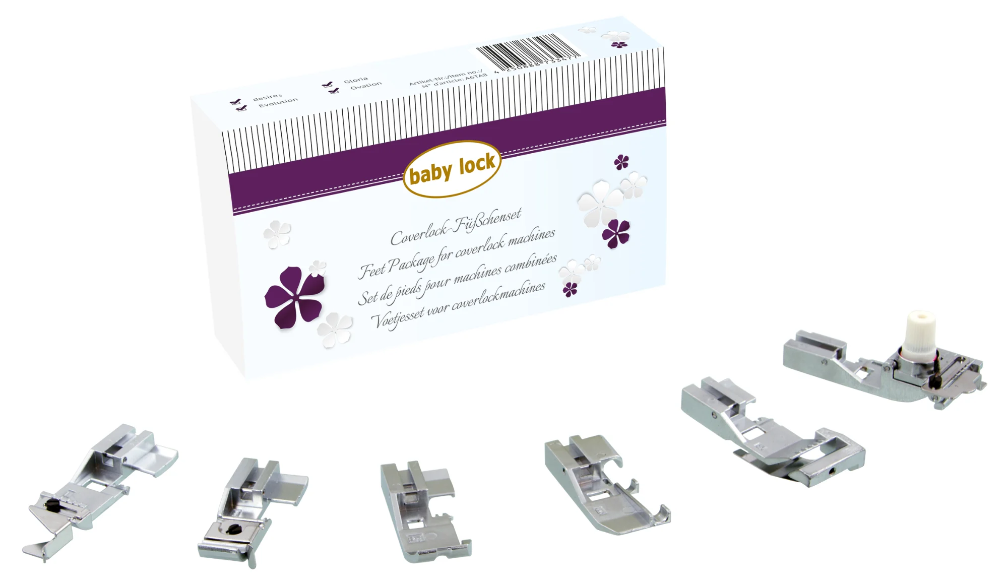 baby lock Füßchen-Set für Coverlock (6-teilig)