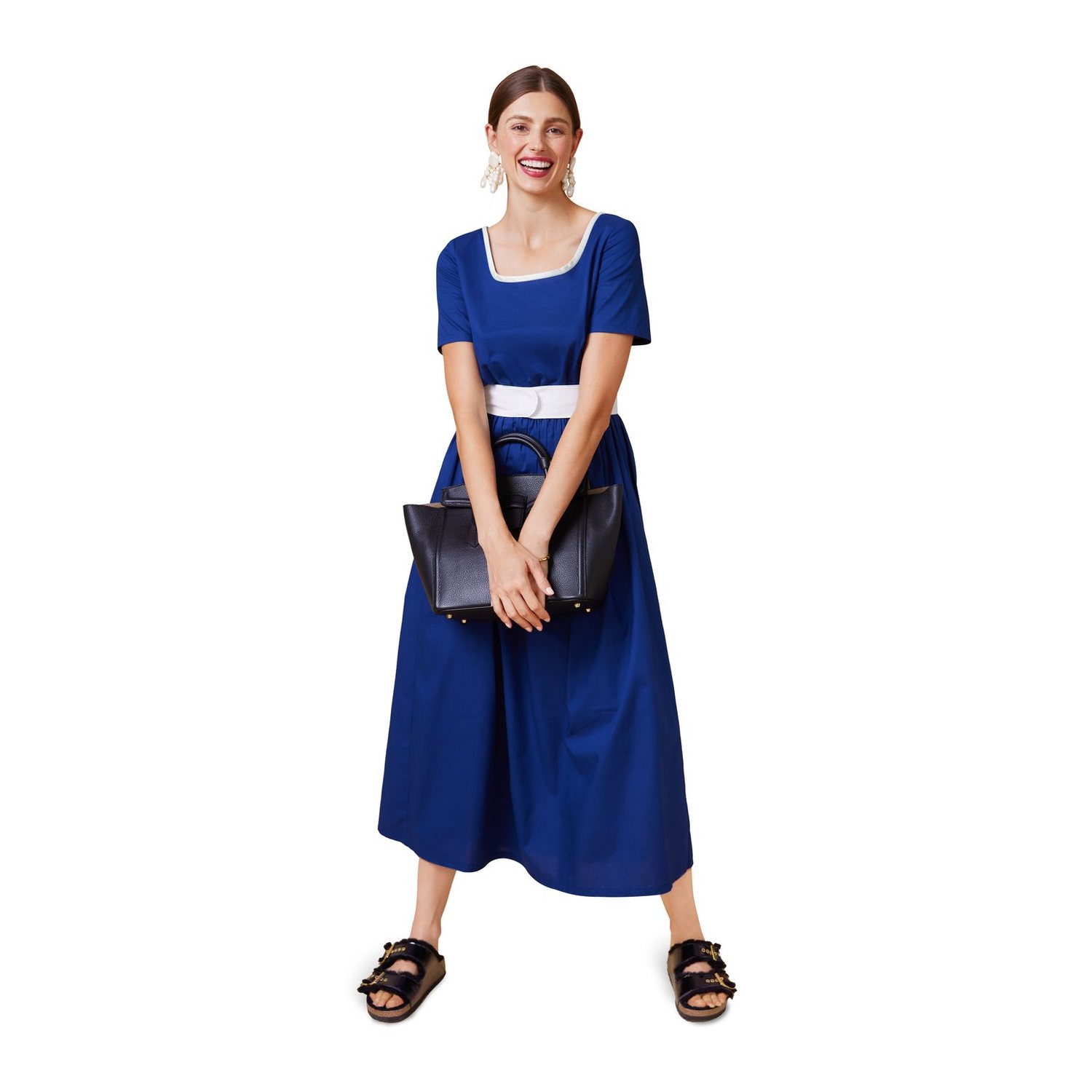burda style Schnittmuster 5686: Drei Kleider mit Gummizug, Modellfoto 1