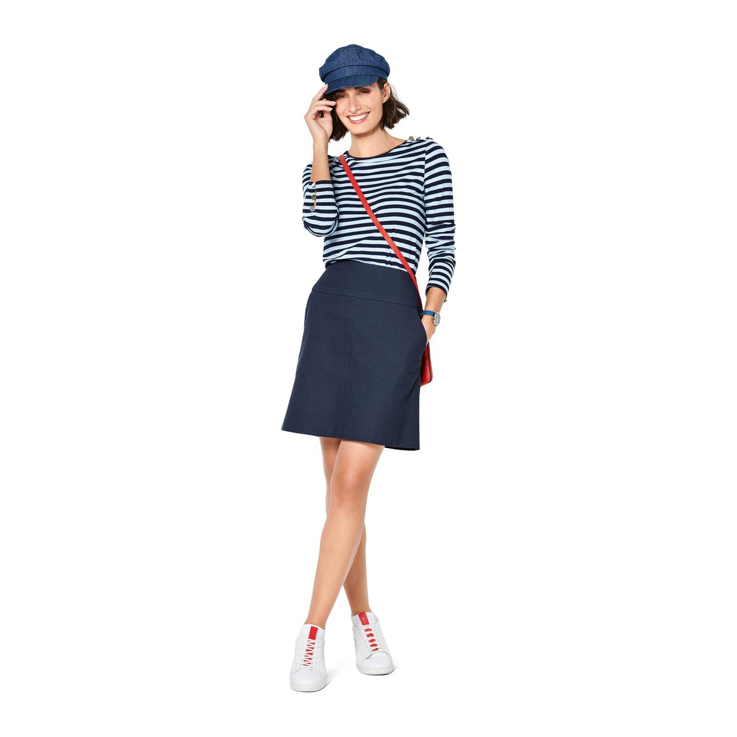 burda style Schnittmuster 6235: Rock in A-Linie, Modellfoto 1