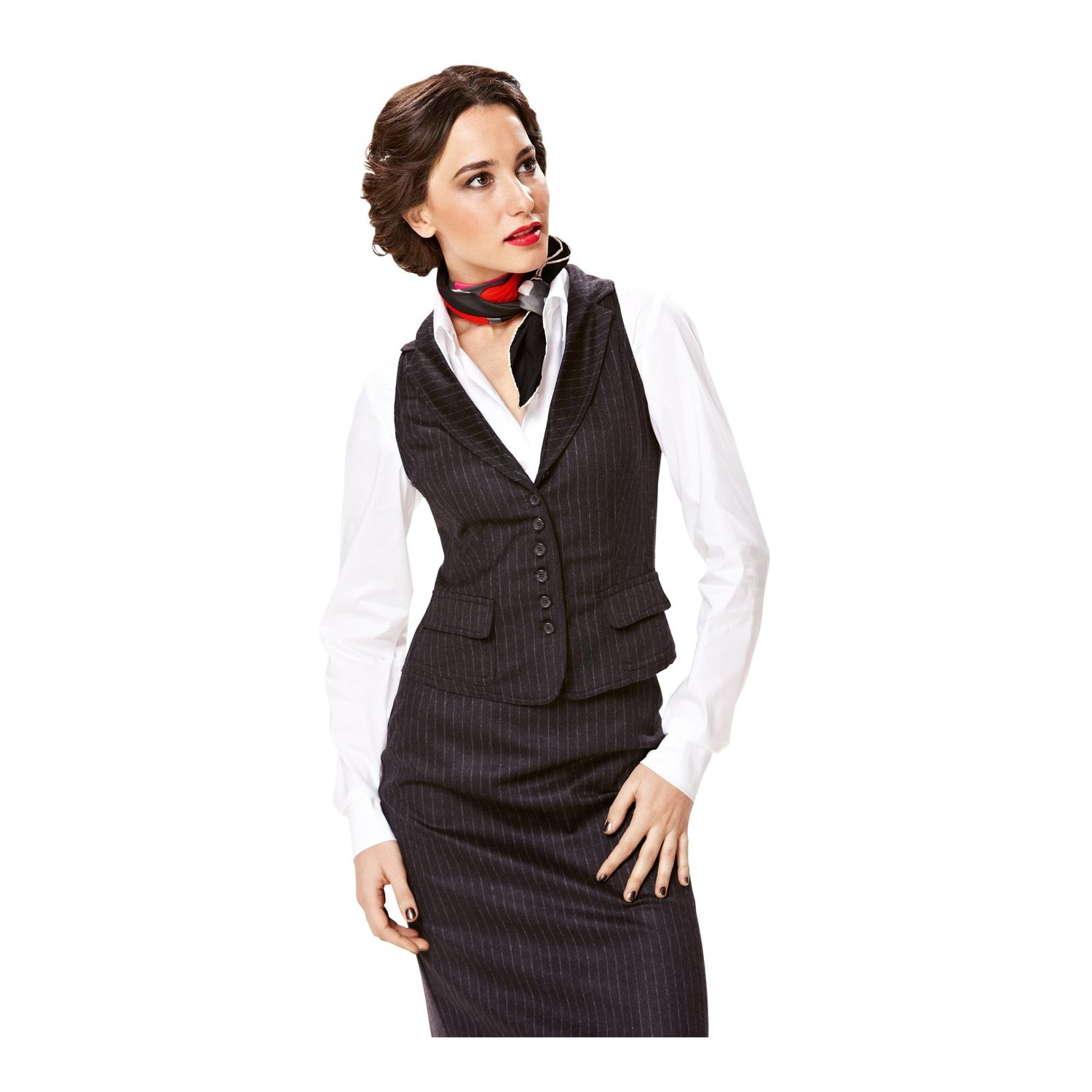 burda style Schnittmuster 7769: Weste für Damen, Modellfoto 1