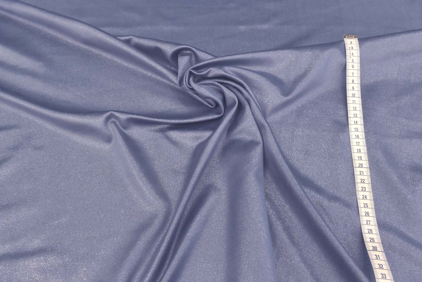 Velourstretch jeansblau Glitzer
