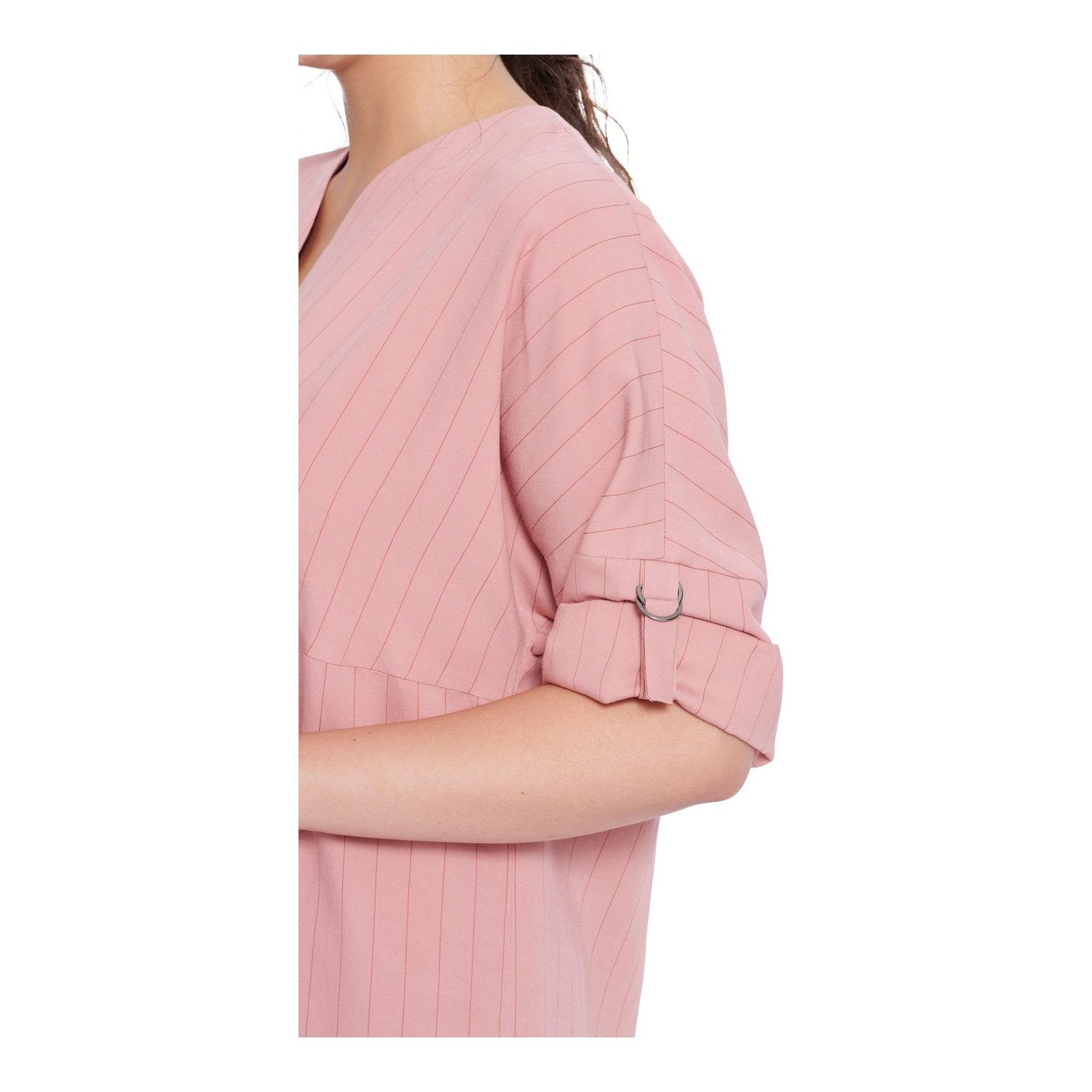 burda style Schnittmuster 5934: Kleid und Bluse mit Krempelärmeln, Modellfoto 3
