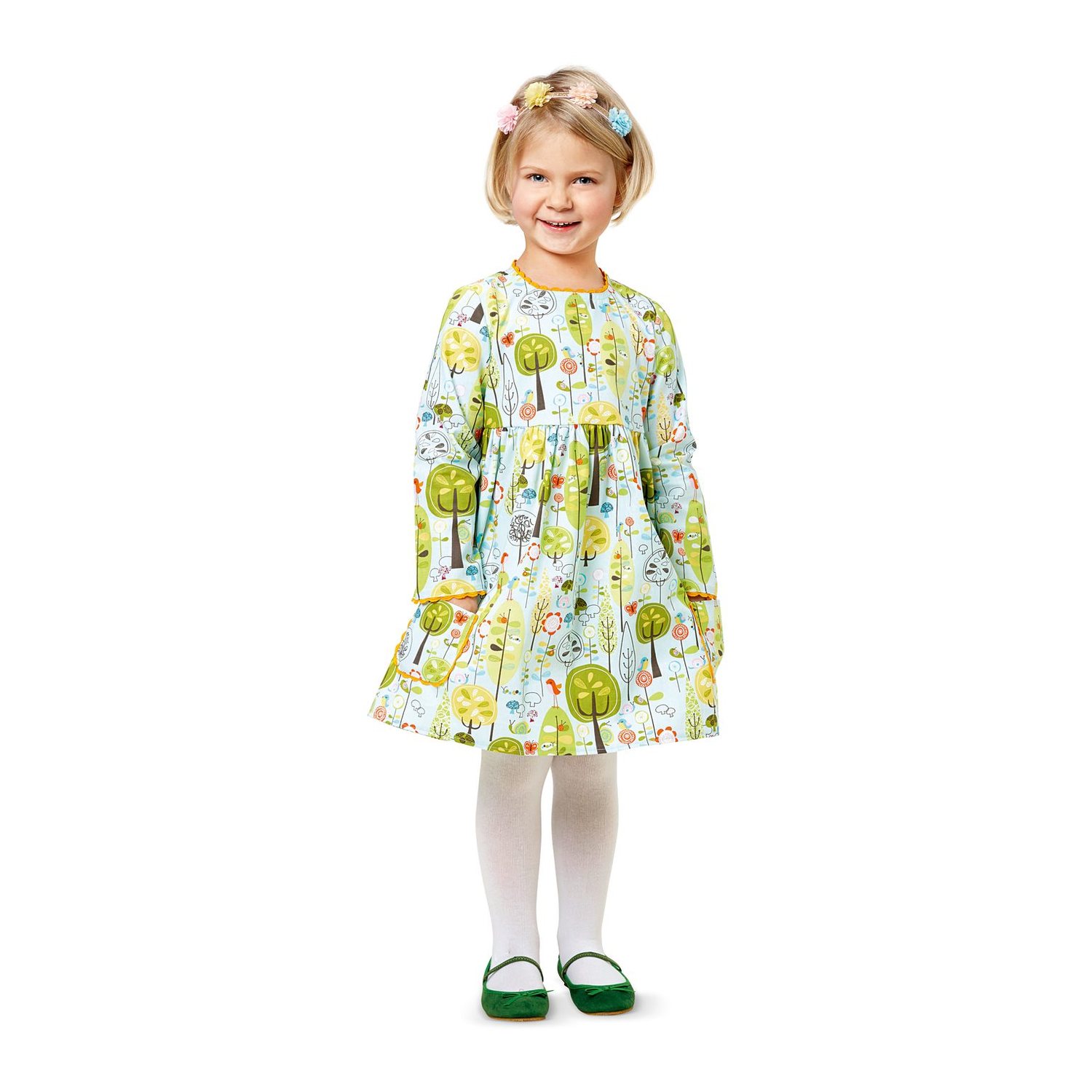 burda style Schnittmuster 9373: Kleid für Kinder, Modellfoto 3