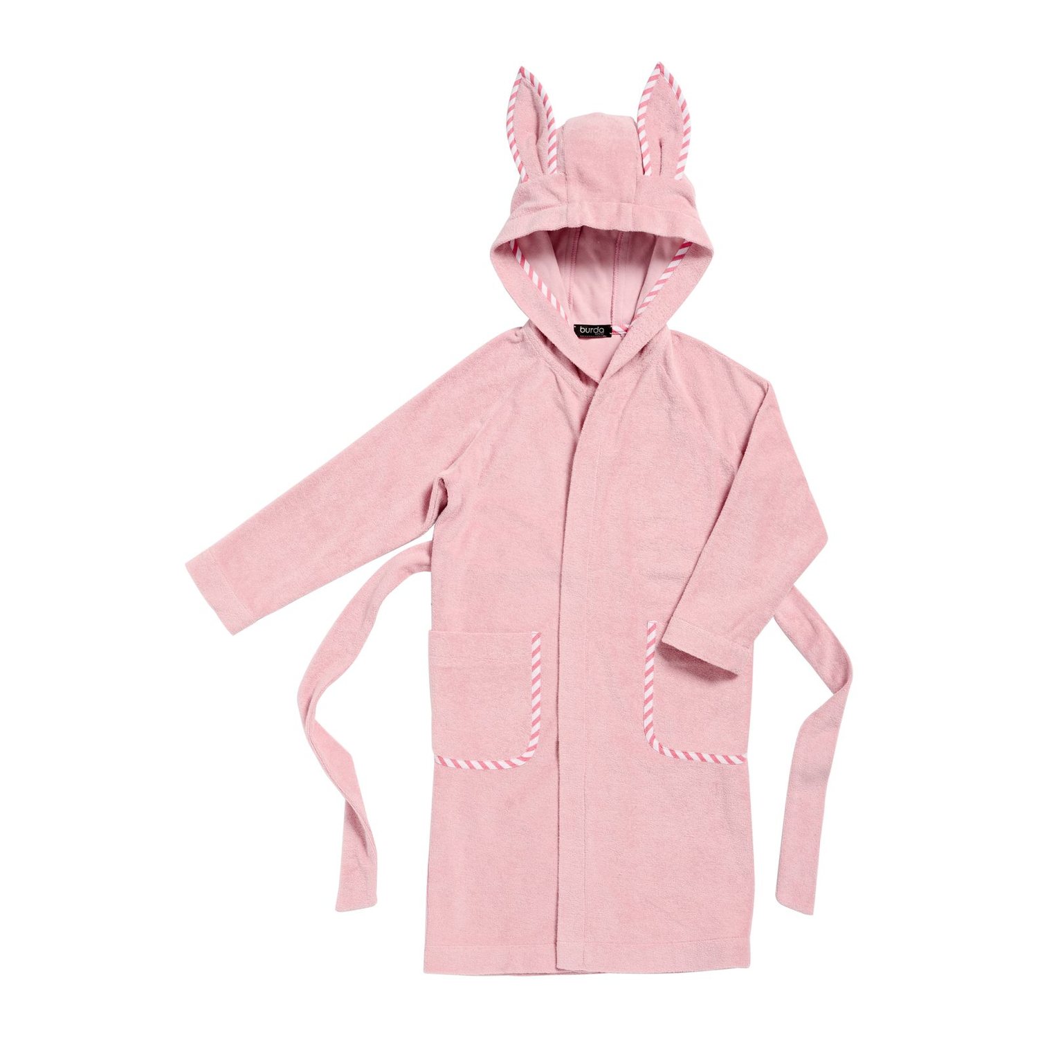 burda style Schnittmuster 9219: Kinderbademantel mit Kapuze, Modellfoto 3