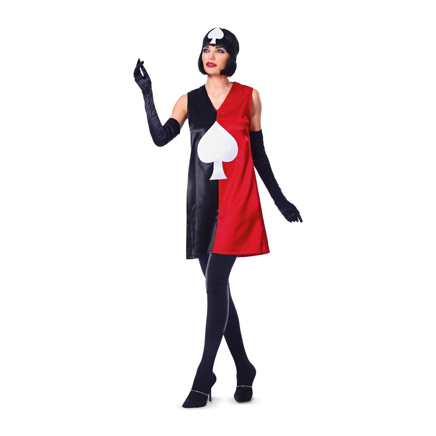 burda style Schnittmuster 2383: Spielkarten-Kleid mit Stirnband, Modellfoto 3