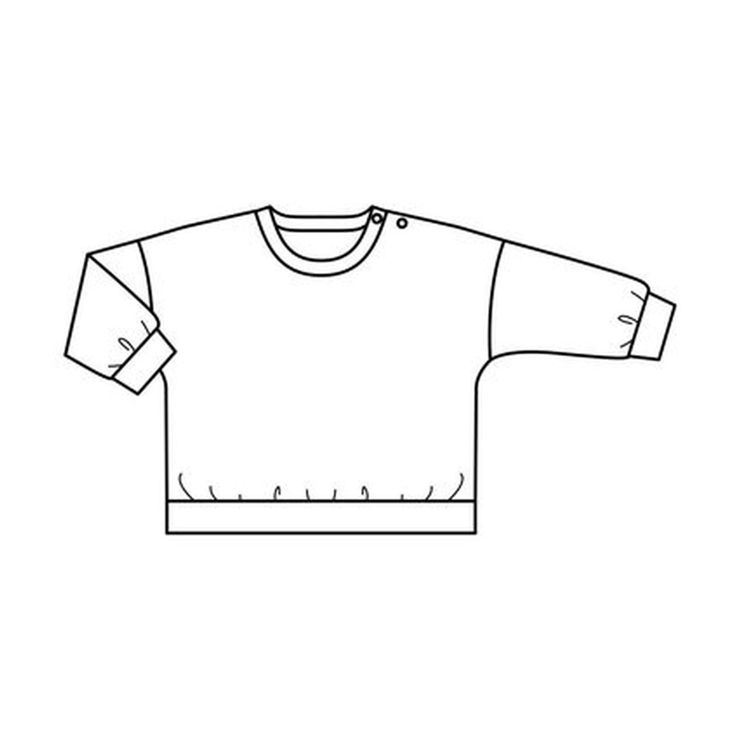 burda style Schnittmuster 9186: Babysweatshirts und Jerseyhosen, Modellfoto 2