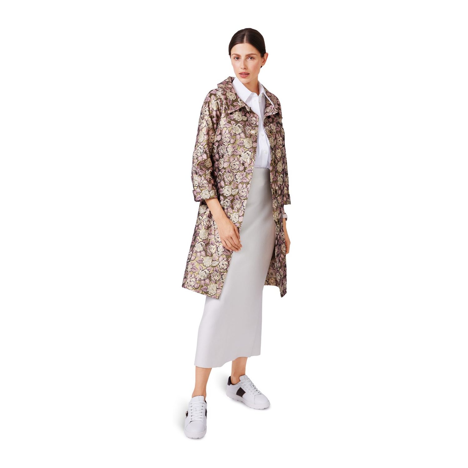 burda style Schnittmuster 5688: Mäntel und Jacke im Retro-Stil, Modellfoto 3