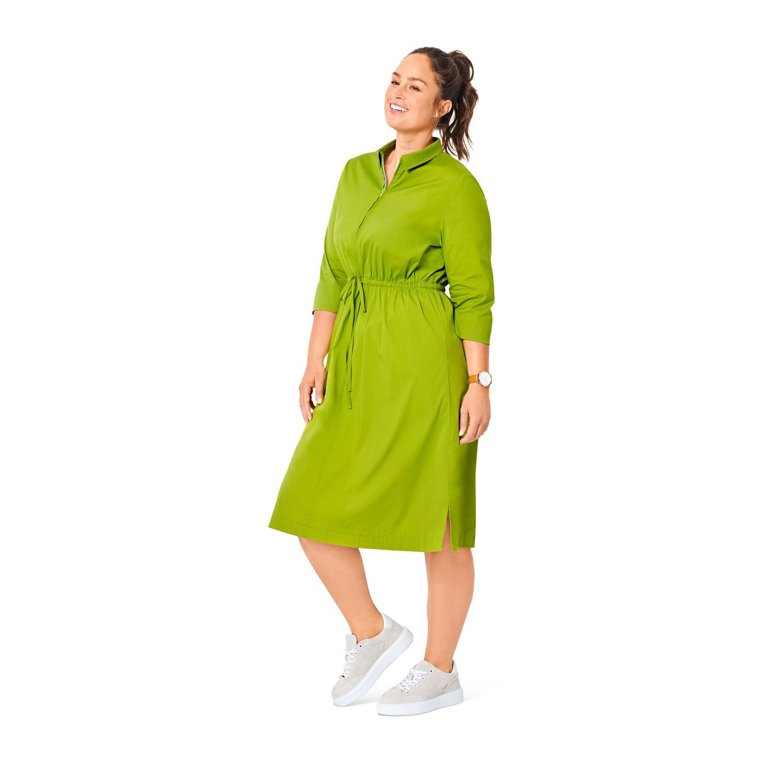 burda style Schnittmuster 6038: Hemdblusenkleid und Bluse, Modellfoto 2