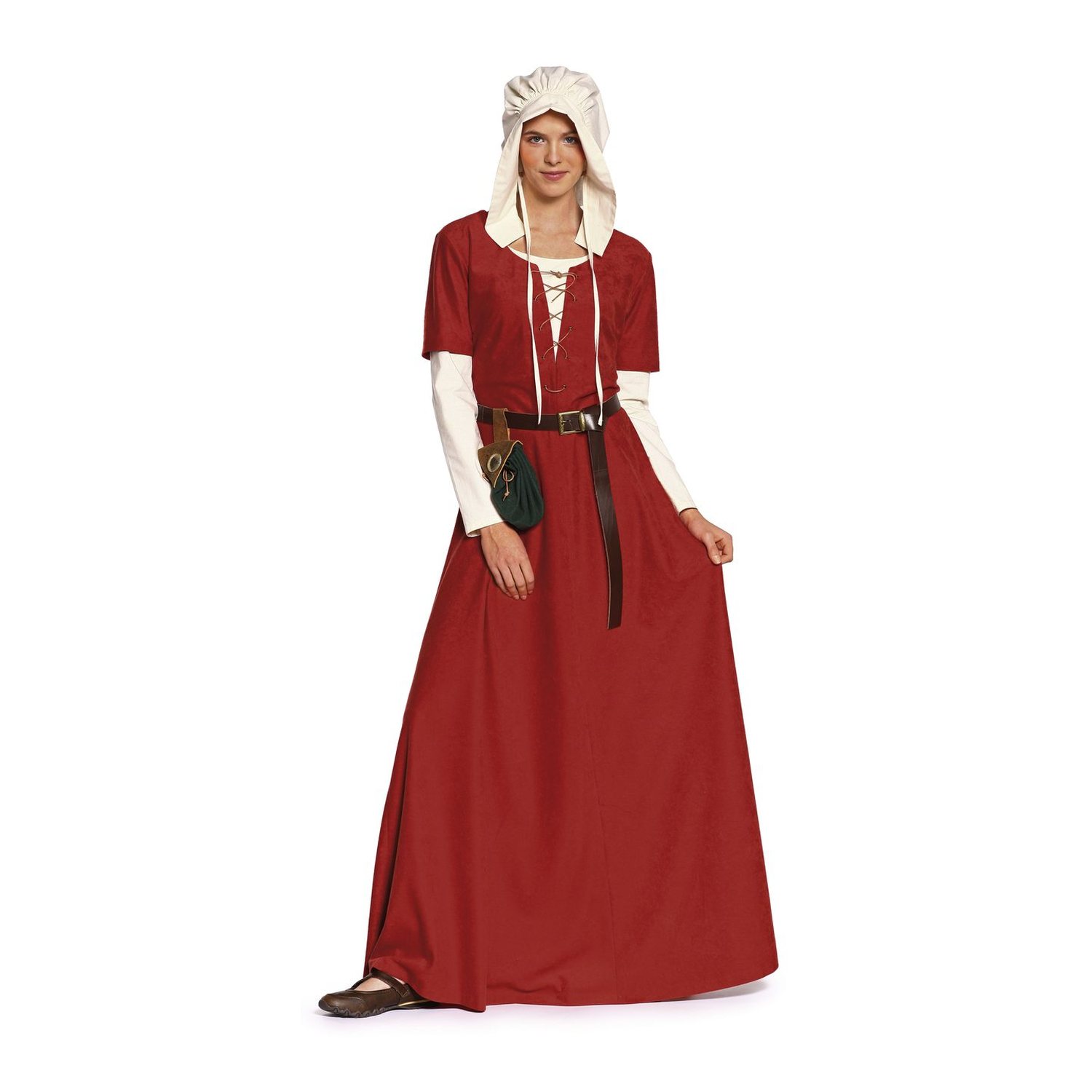 burda style Schnittmuster 7468: Mittelalterkleid mit Haube, Modellfoto 1