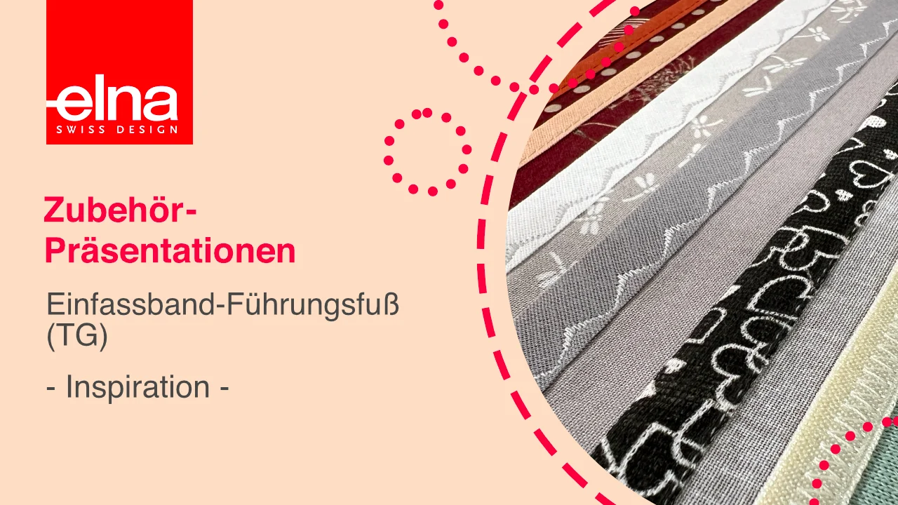 Elna Einfassband-Führungsfuß (TG) für 150, 150 V.2, 160 u. a., Ansicht 3