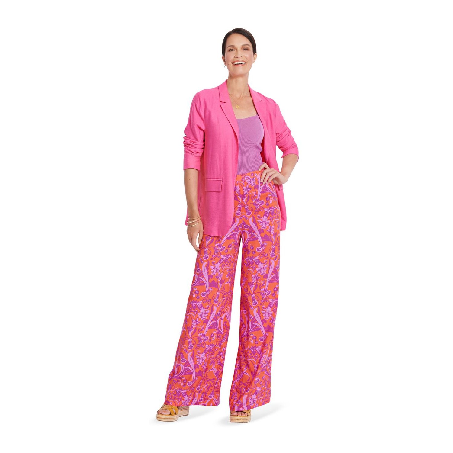 burda style Schnittmuster 5898: Weite Hose und Shorts, Modellfoto