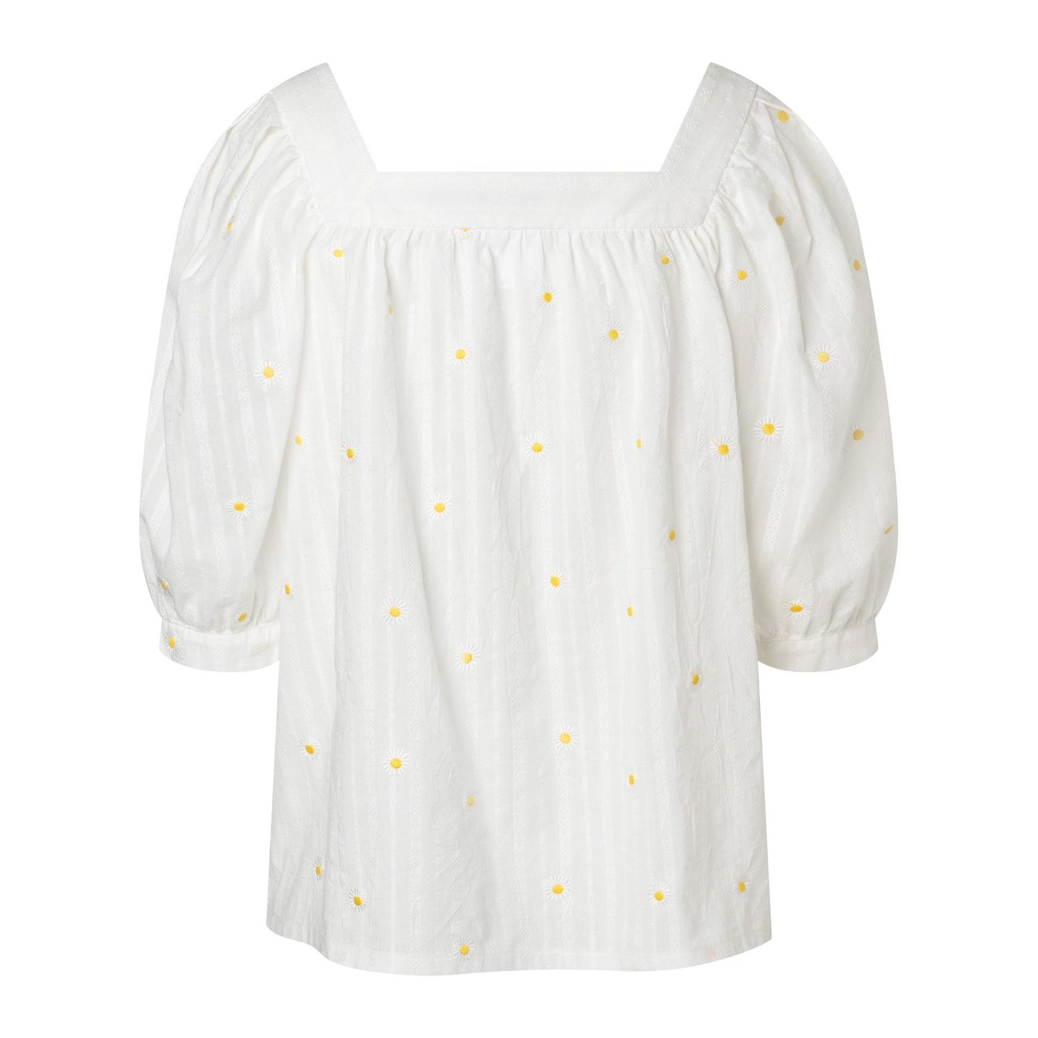 burda style Schnittmuster 5741: Hippiekleid und Bauernbluse, Modellfoto 2