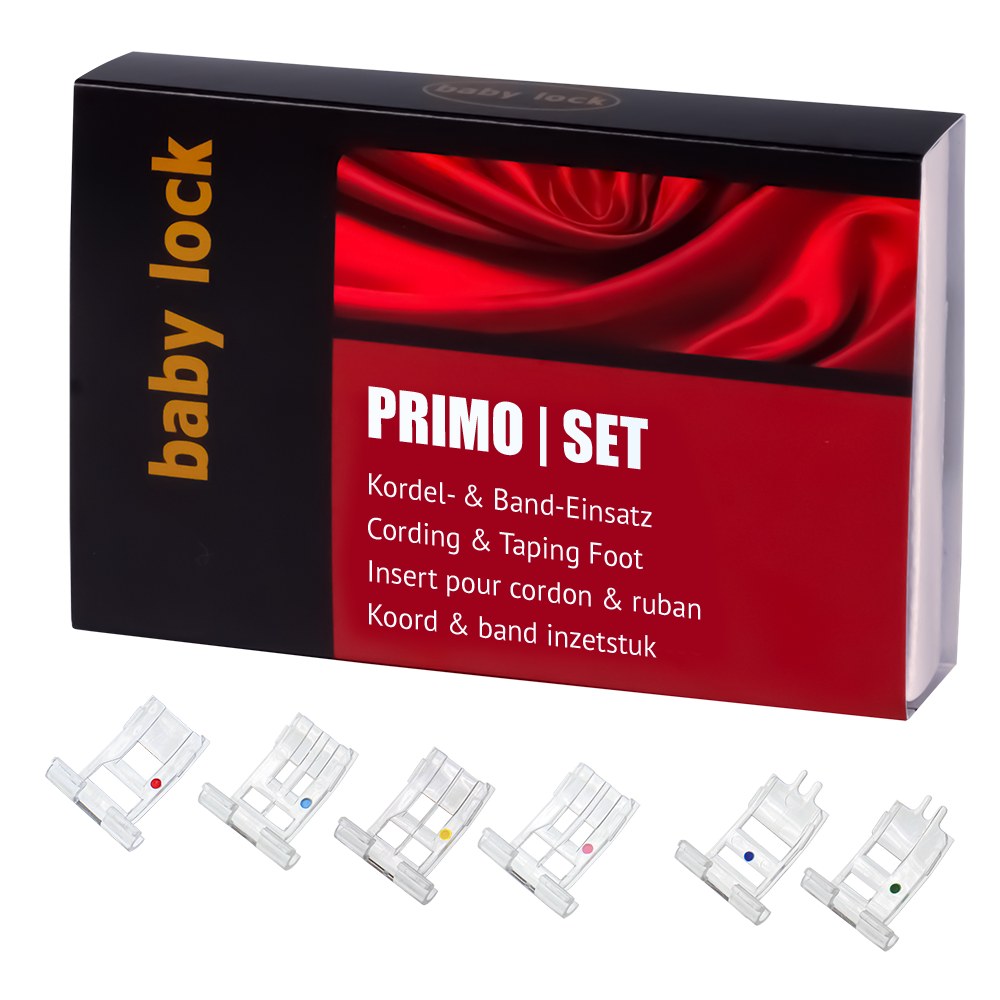 baby lock Set Kordel- und Band-Einsätze für Primo (6-teilig)
