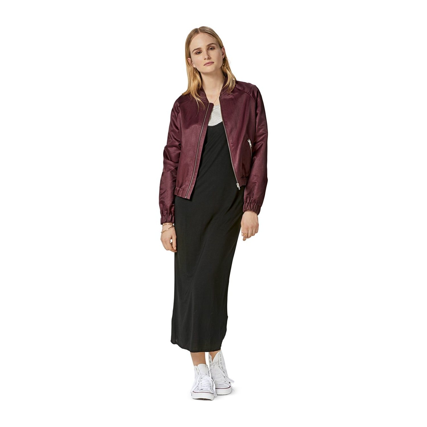 burda style Schnittmuster 6478: Blouson mit Stehkragen oder Kapuze, Modellfoto 1