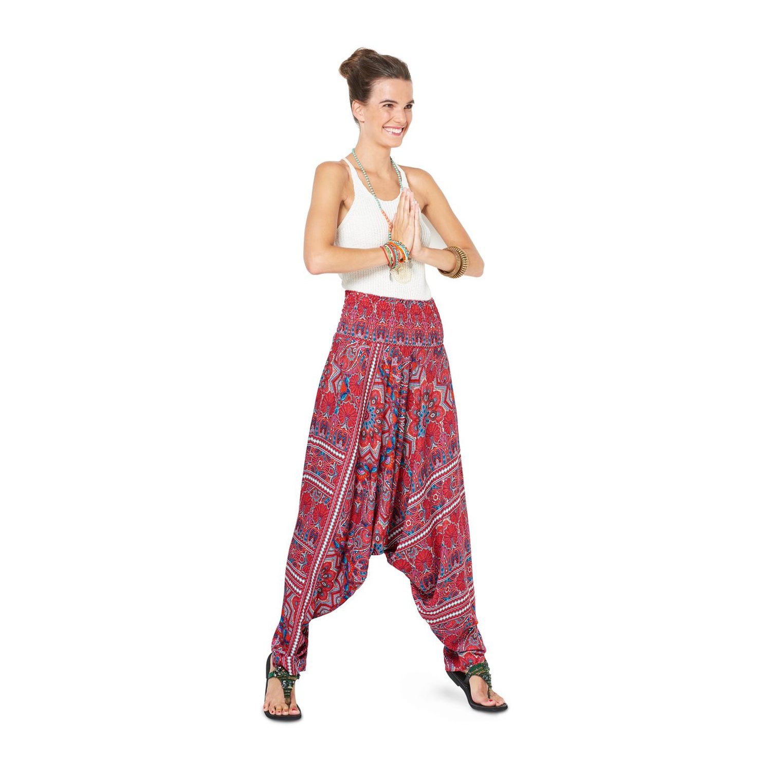 burda style Schnittmuster 6316: Sarouelhose mit Gummizug, Modellfoto 1