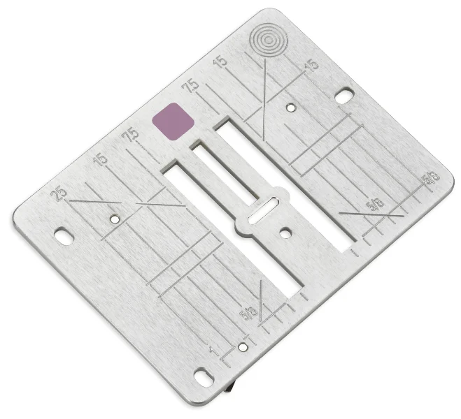 BERNINA DesignWorks Gerad- und Cutwork-Stichplatte mm/inch für 7-Serie 720, 5-Serie 520, 4er Serie 435/475/485