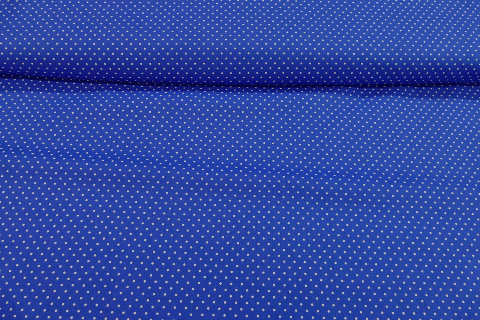 Baumwollpopeline Tupfen royalblau mit weiß, Ansicht 3