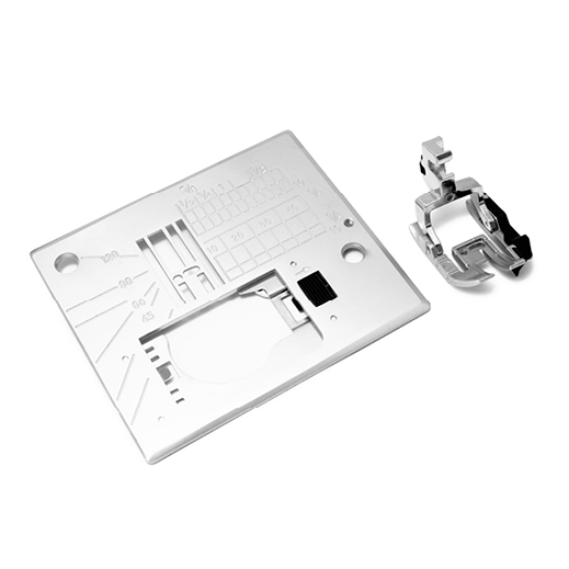 Elna 1/4 Inch-Saumfuß mit Geradstichplatte für Obertransport (IAF)