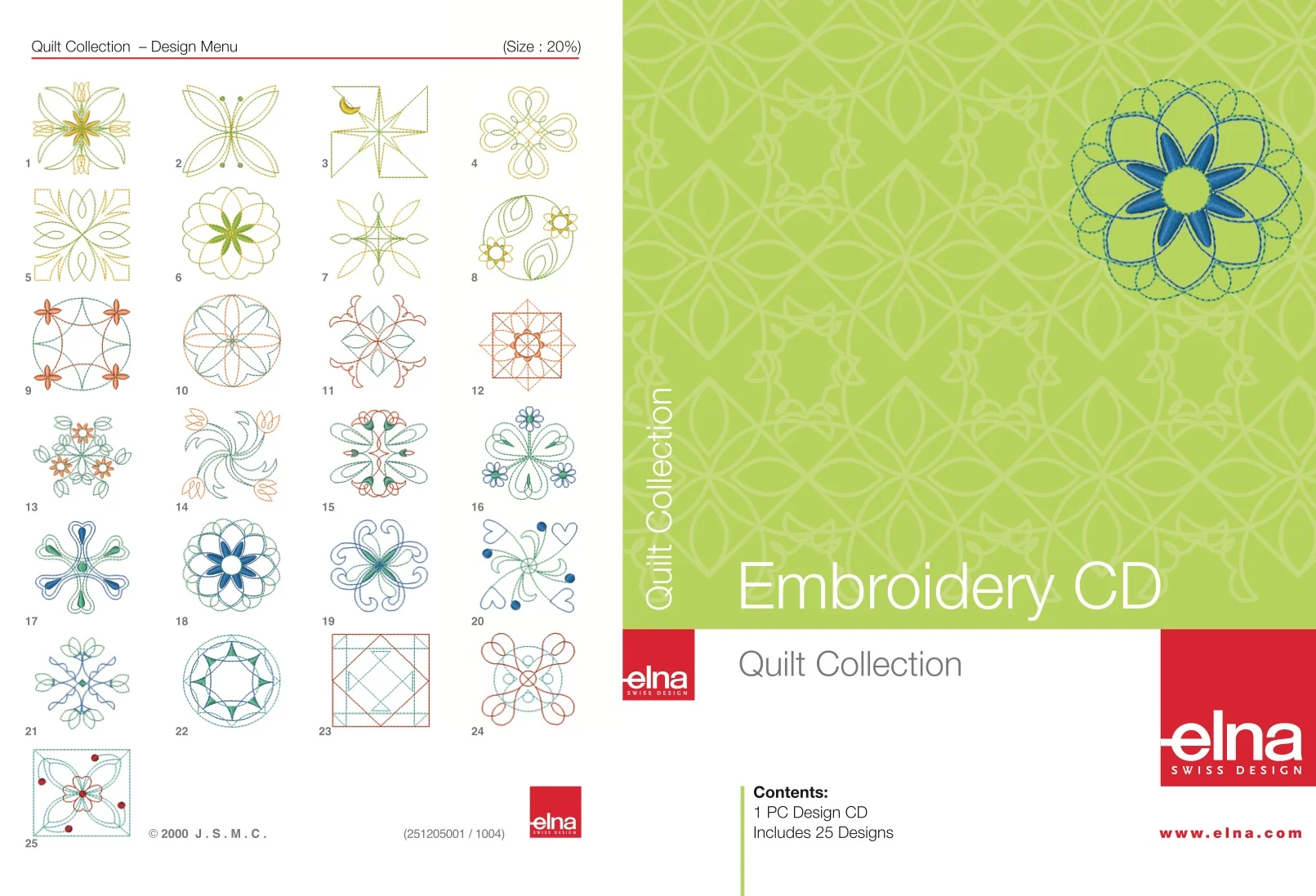 Elna Stickdesign-Kollektion «quilt collection»