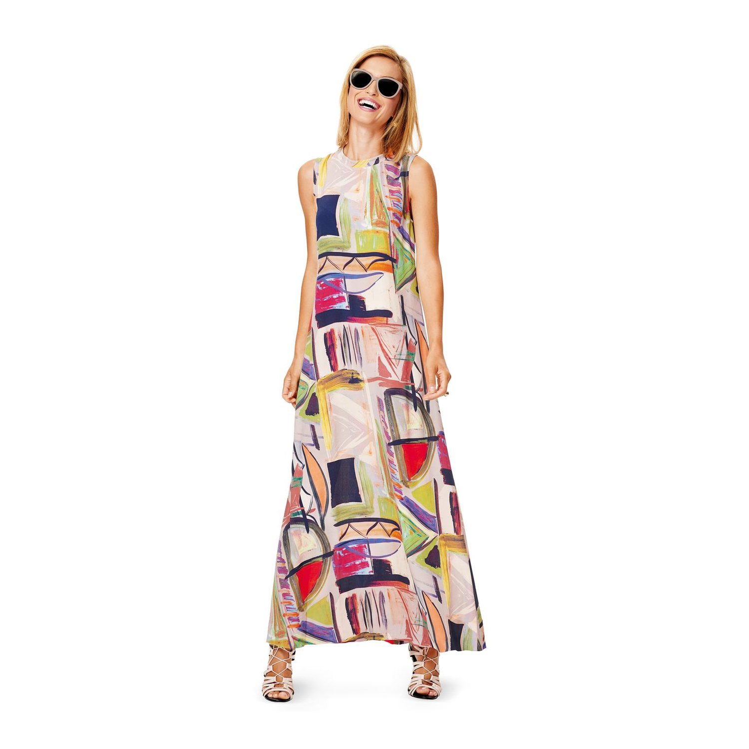 burda style Schnittmuster 6628: Kleid in drei Varianten, Modellfoto 1