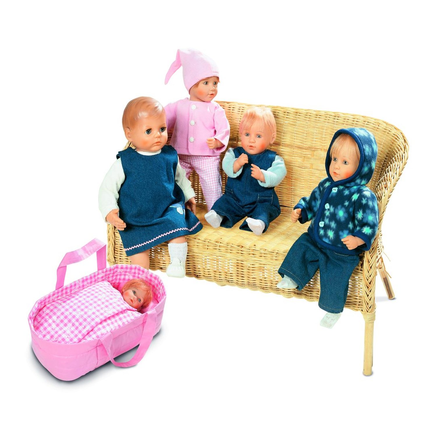 burda style Schnittmuster 8591: Puppenkleidung mit Tragetasche, Modellfoto