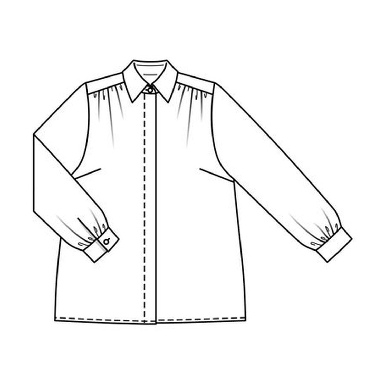burda style Schnittmuster 5619: Blusen für Curvy-Größen, Modellfoto 3