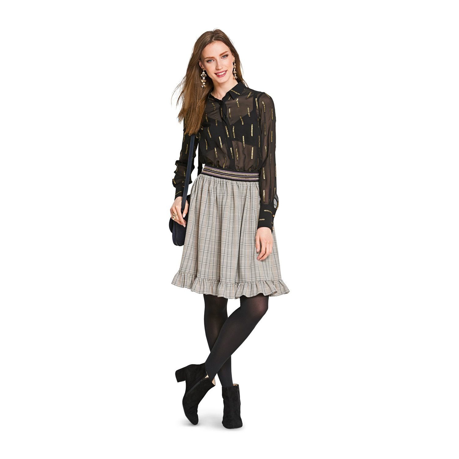 burda style Schnittmuster 6357: Rüschenrock und Tüllrock, Modellfoto 2