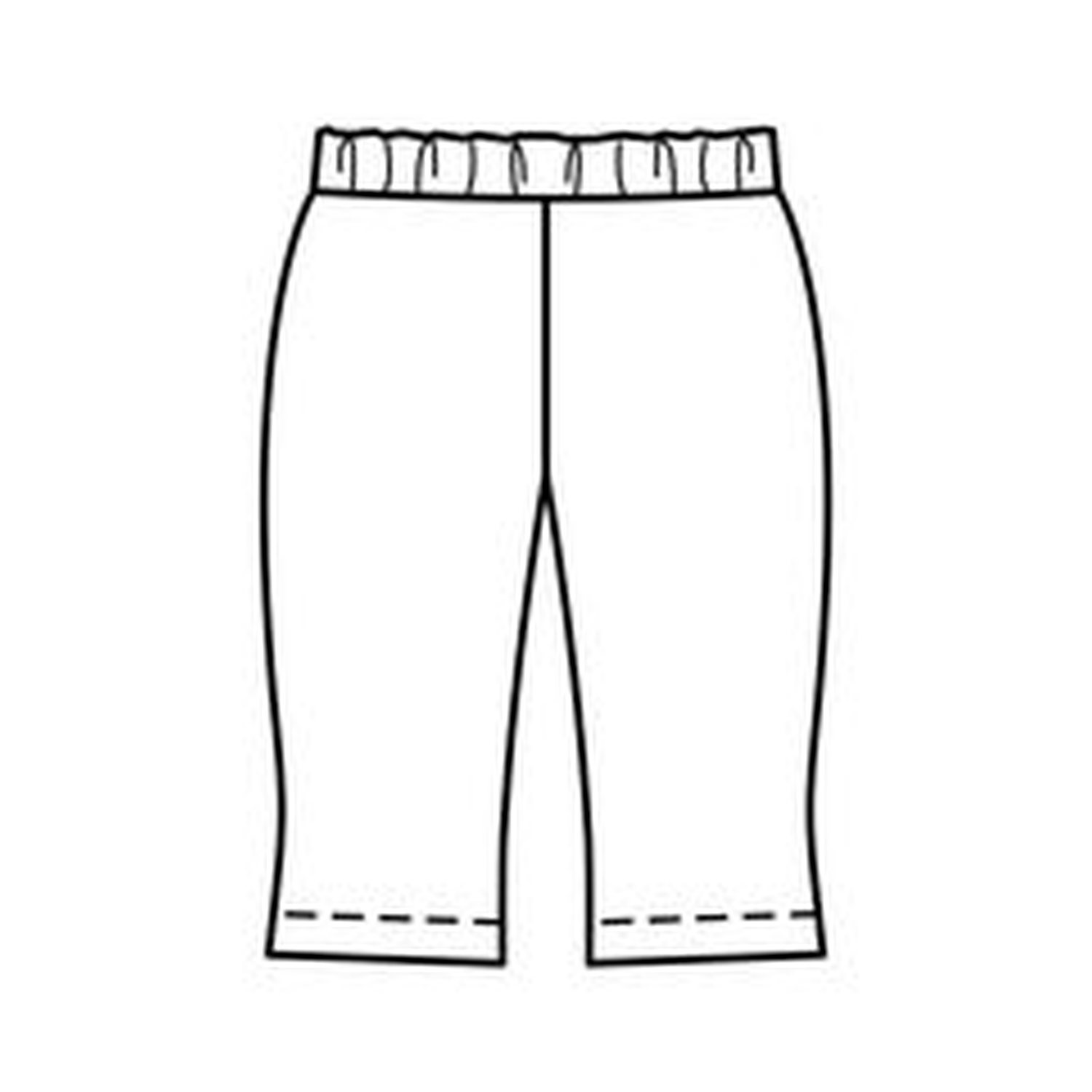 burda style Schnittmuster 9196: Jerseyhosen und Leggings-Shorts, Modellfoto 1