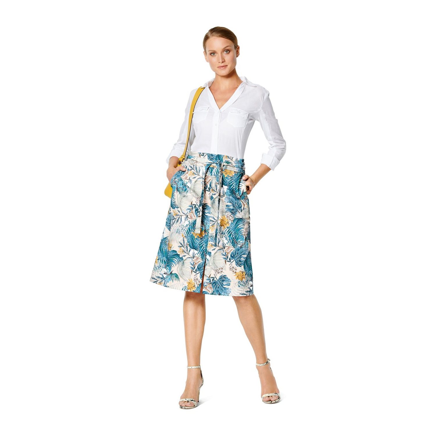burda style Schnittmuster 6235: Rock in A-Linie, Modellfoto 2