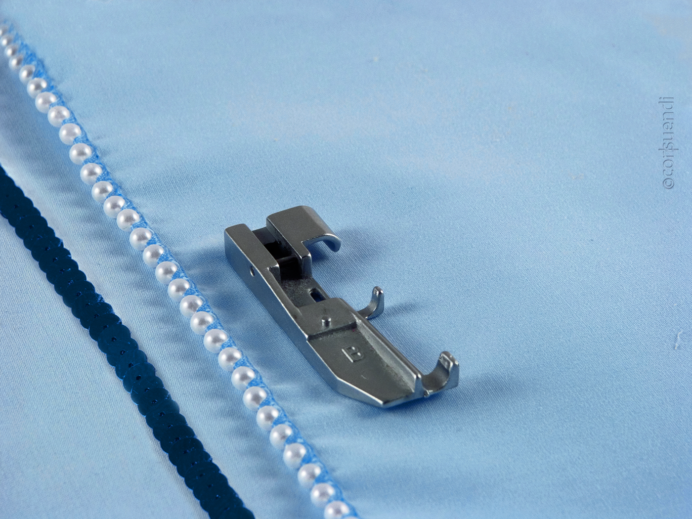 Perlen- und Pailettenfuß baby lock Overlockmaschinen