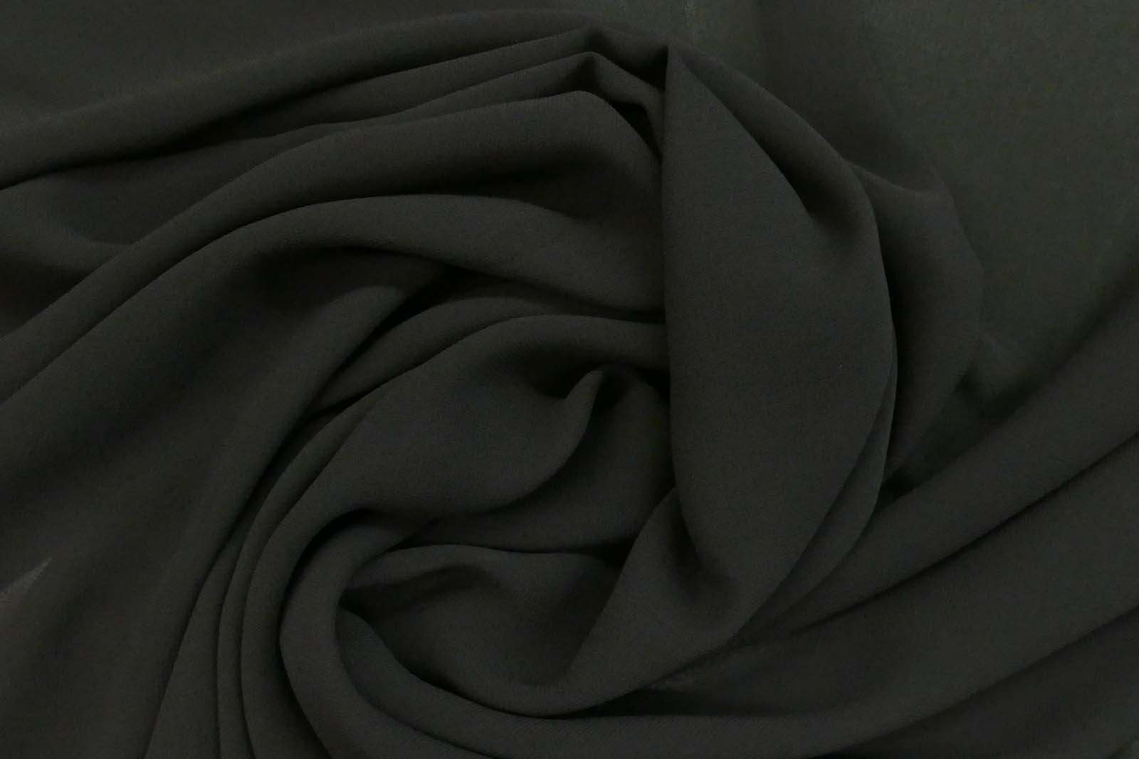 Chiffon Perle schwarz