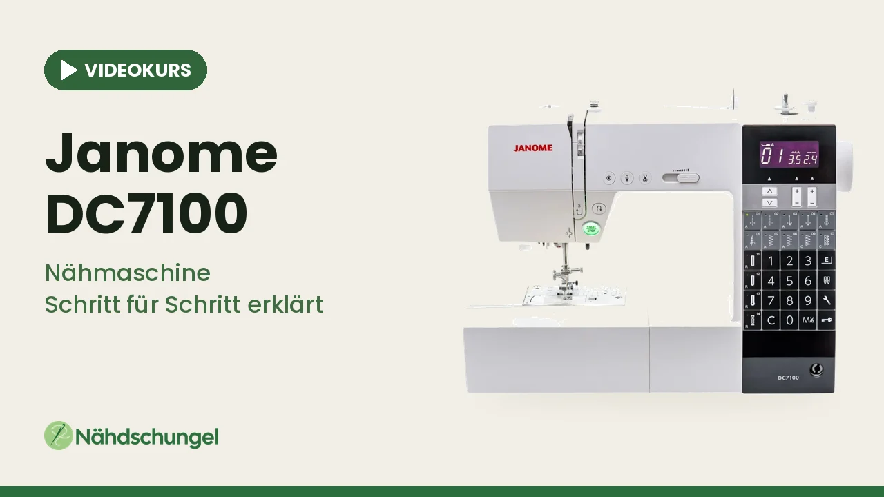 Online-Videokurs Janome DC7100
