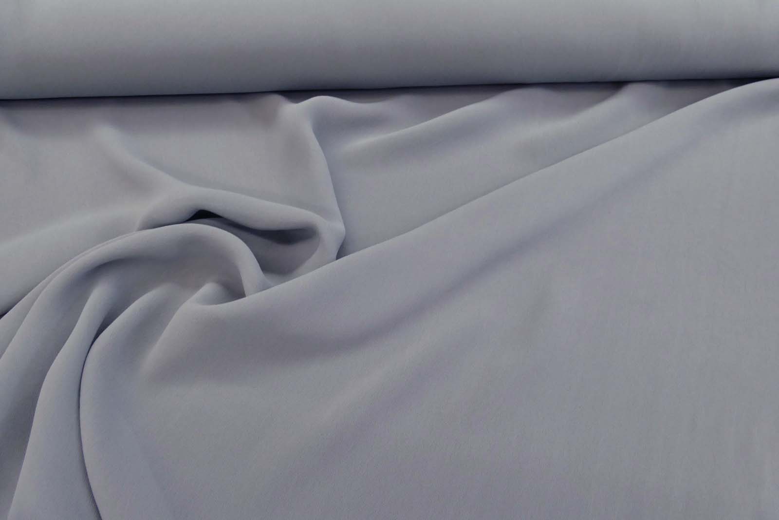 Chiffon  Viskose blaugrau