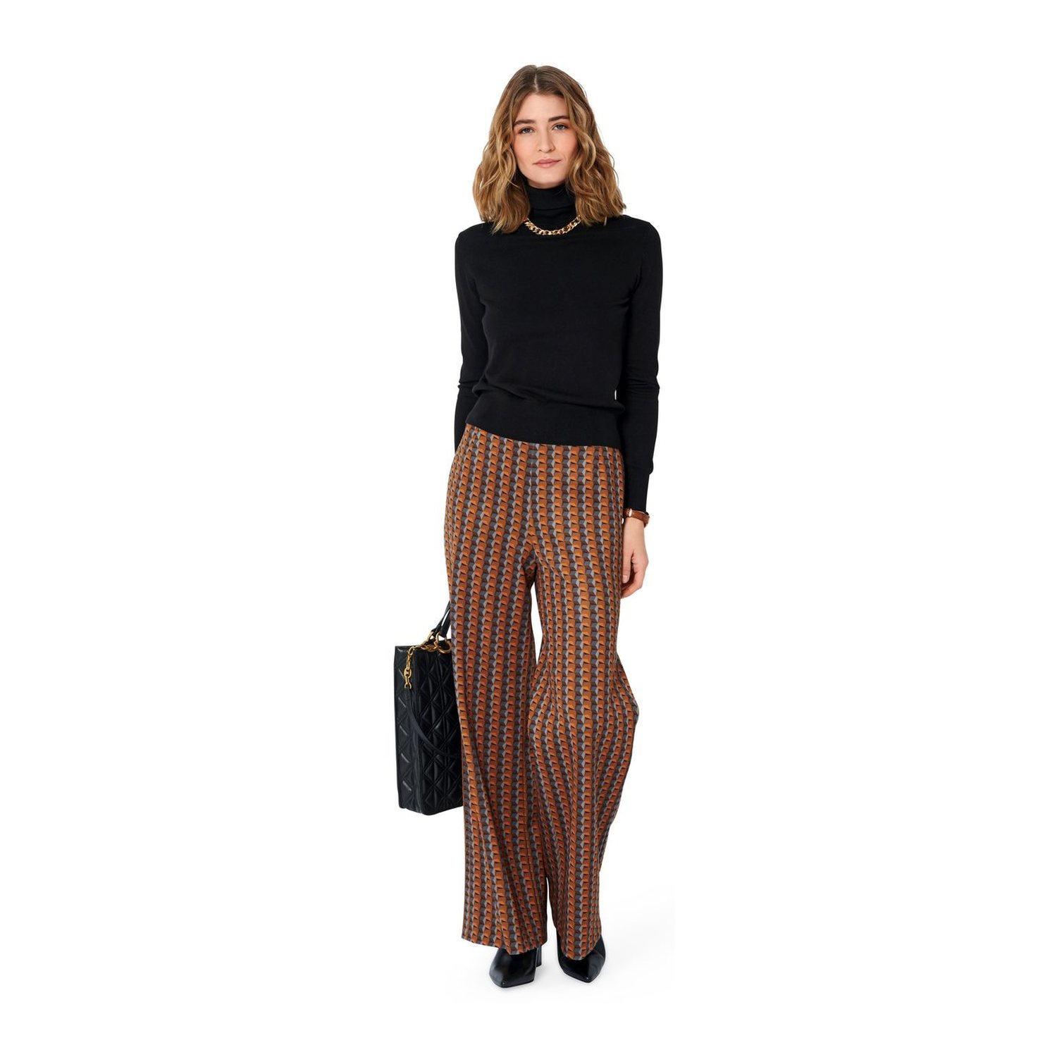 burda style Schnittmuster 5969: Hose und Culotte mit Gummizug, Modellfoto 2