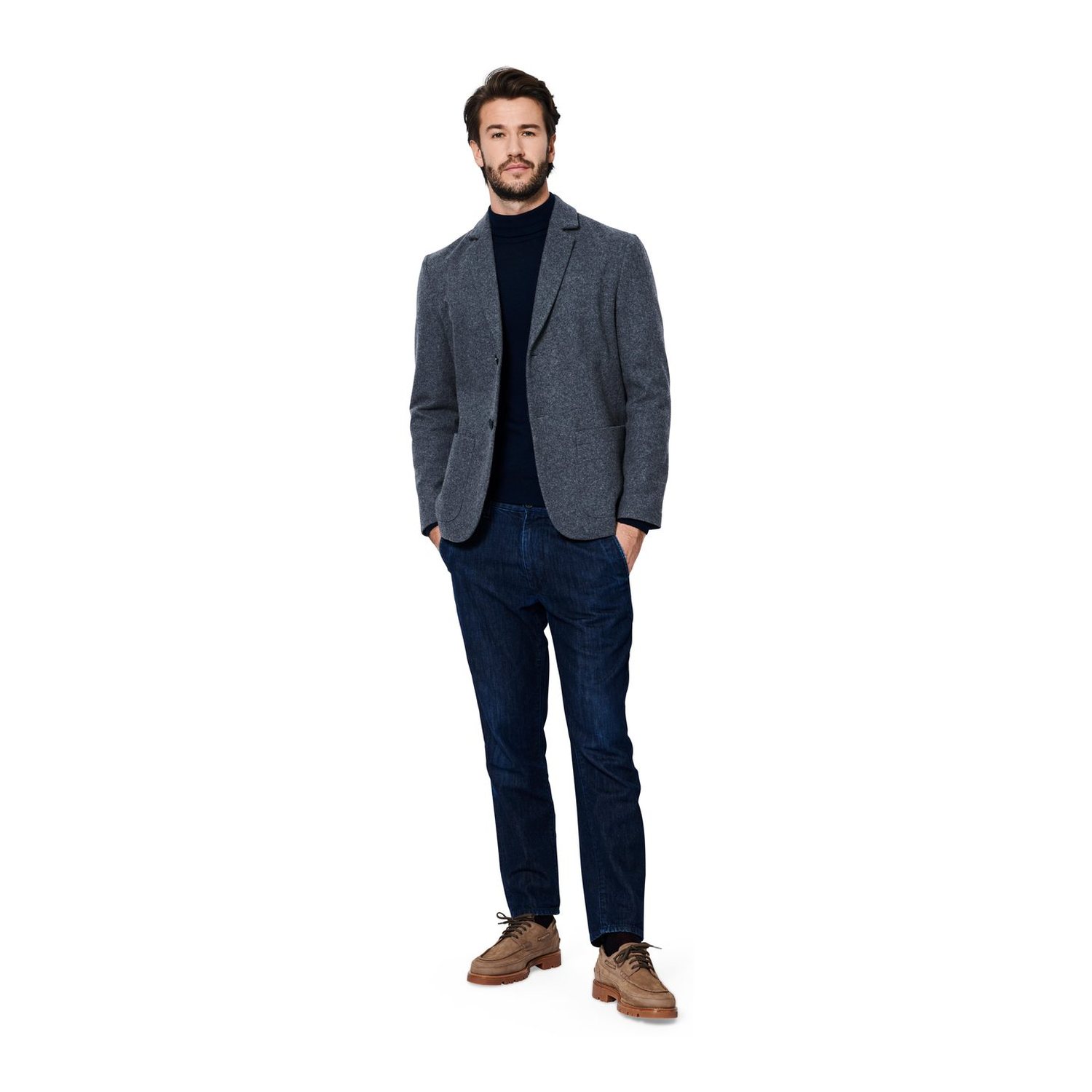 burda style Schnittmuster 5955: Herrenanzug mit Schlupfhose, Modellfoto 3
