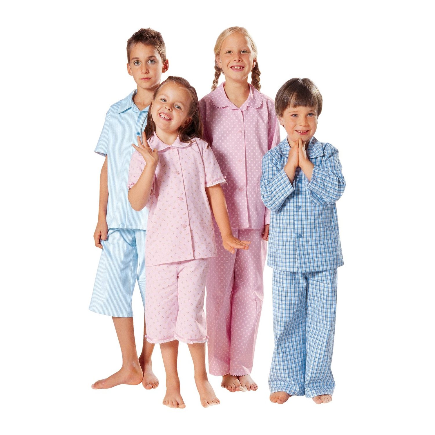 burda style Schnittmuster 9747: Schlafanzug mit Knopfleiste, Modellfoto