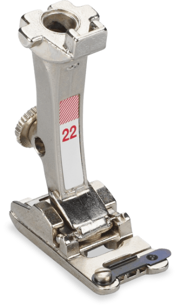 BERNINA Schnürchenfuß mit 3 Rillen #22