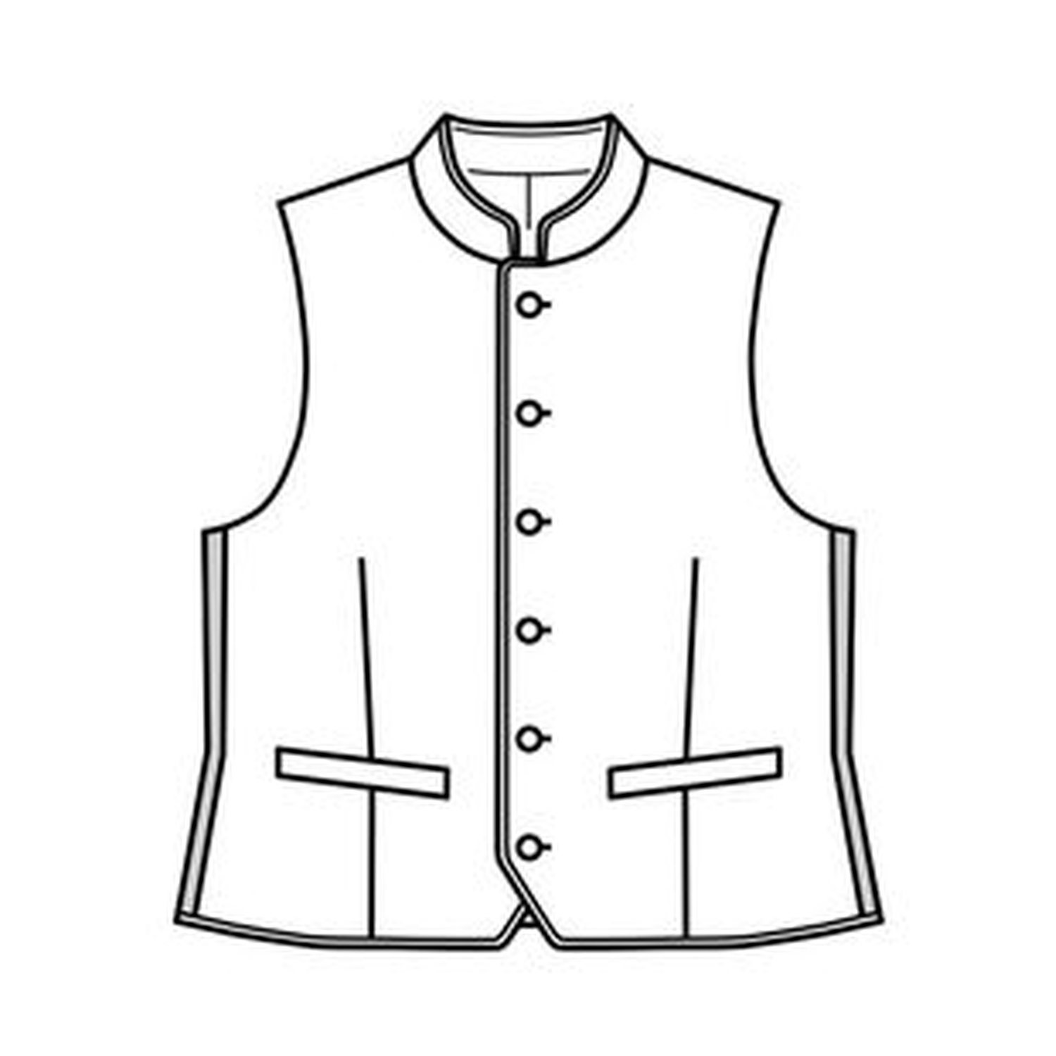 burda style Schnittmuster 5624: Trachtenweste und klassische Weste, Modellfoto 2