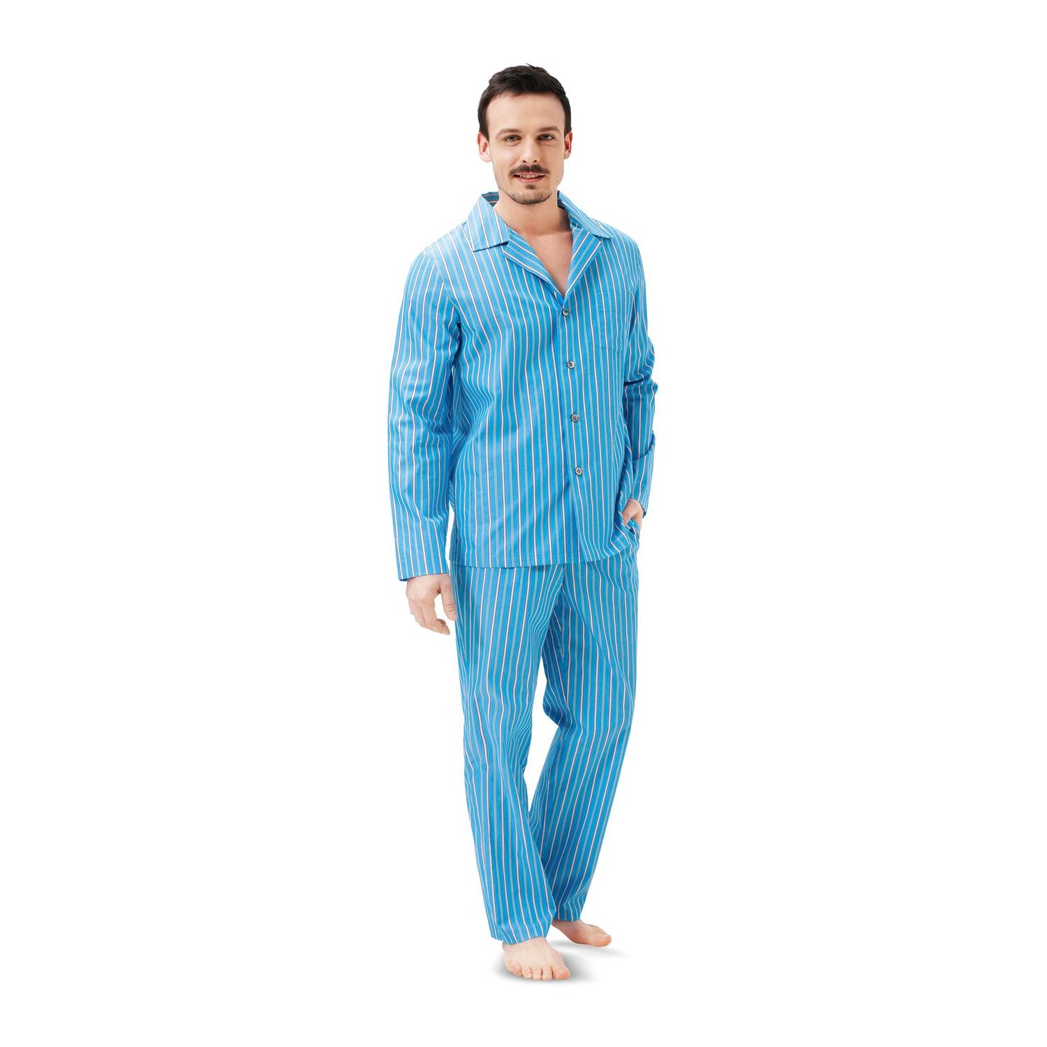 burda style Schnittmuster 6741: Klassischer Herrenpyjama, Modellfoto