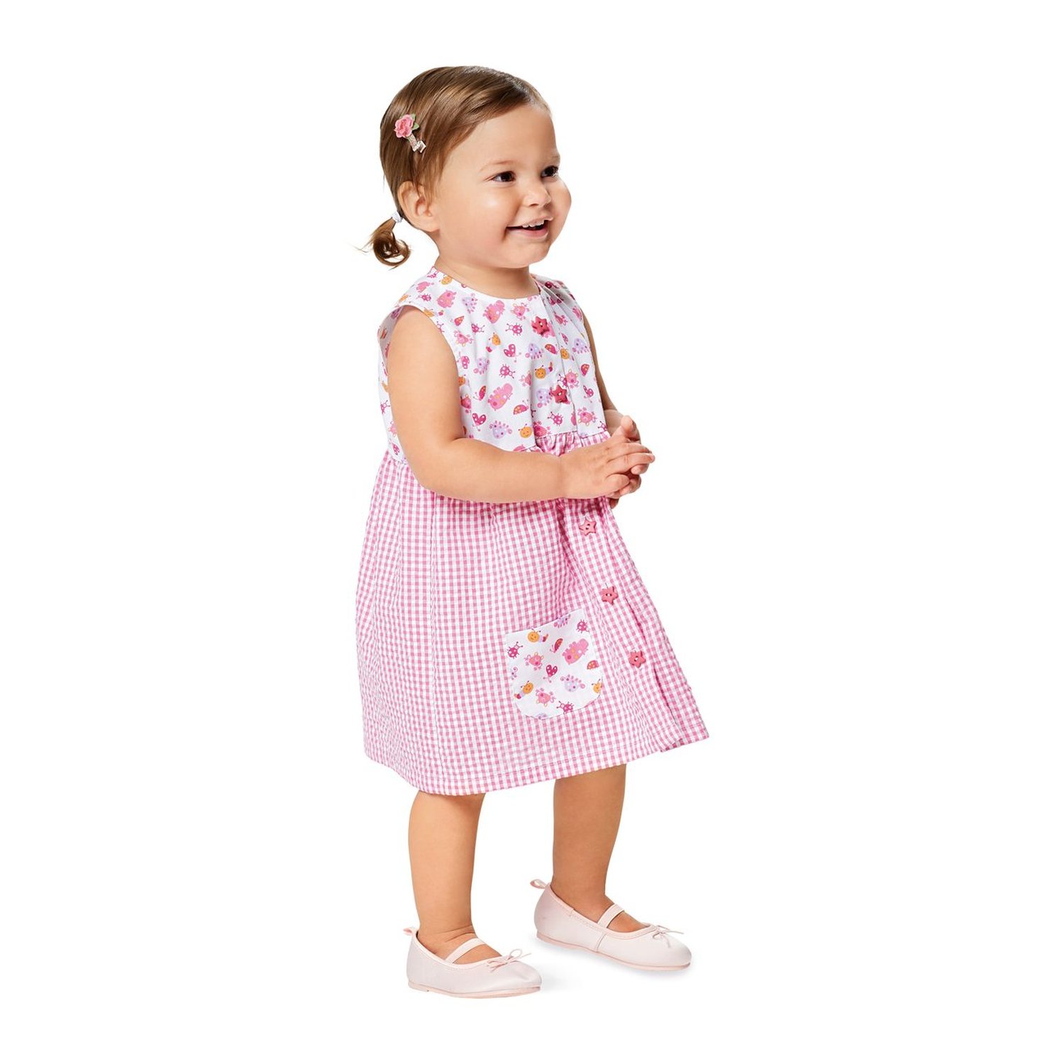 burda style Schnittmuster 9357: Sommerkleid und Babyhöschen, Modellfoto 1