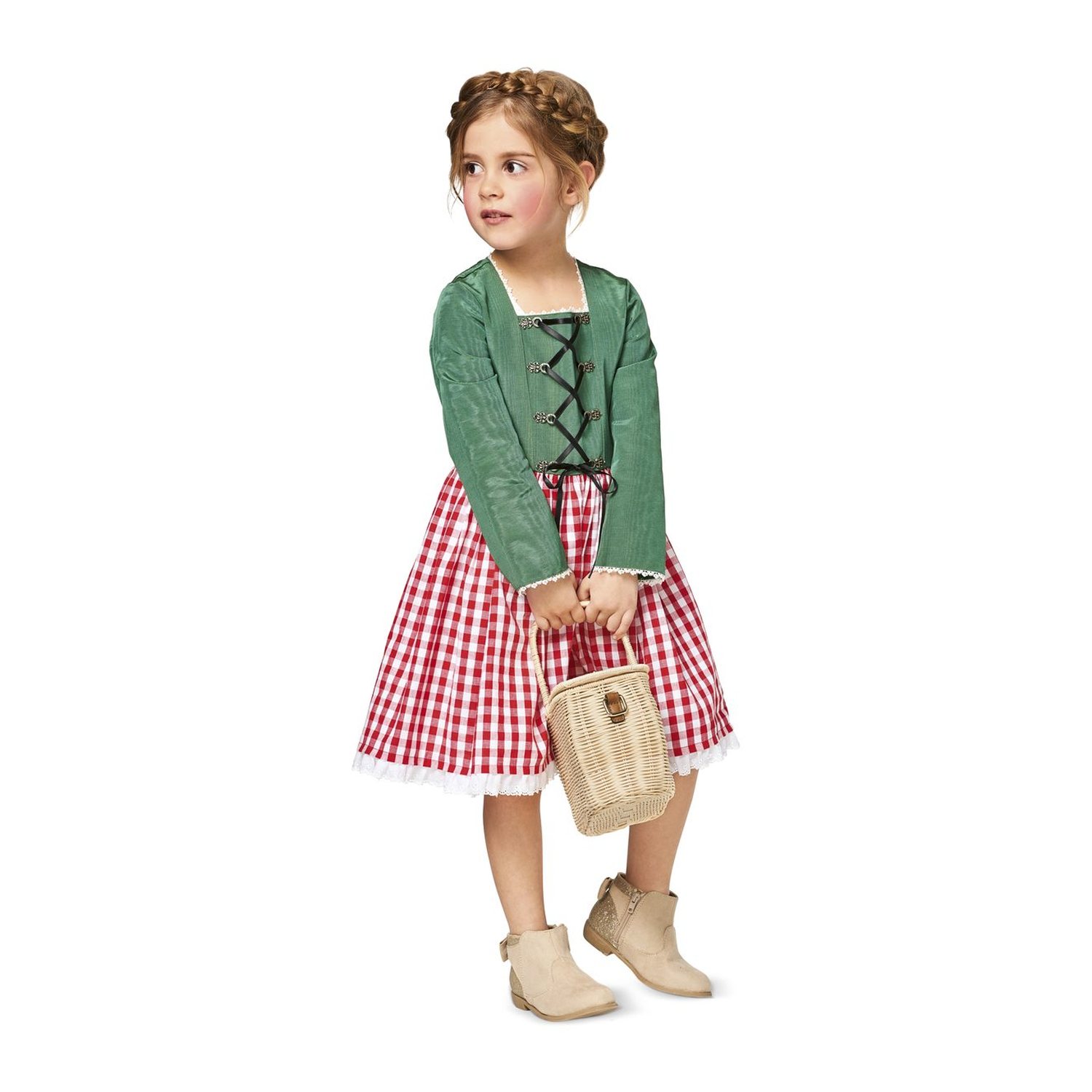 burda style Schnittmuster 2356: Kostüme Rotkäppchen und Prinzessin, Modellfoto 1