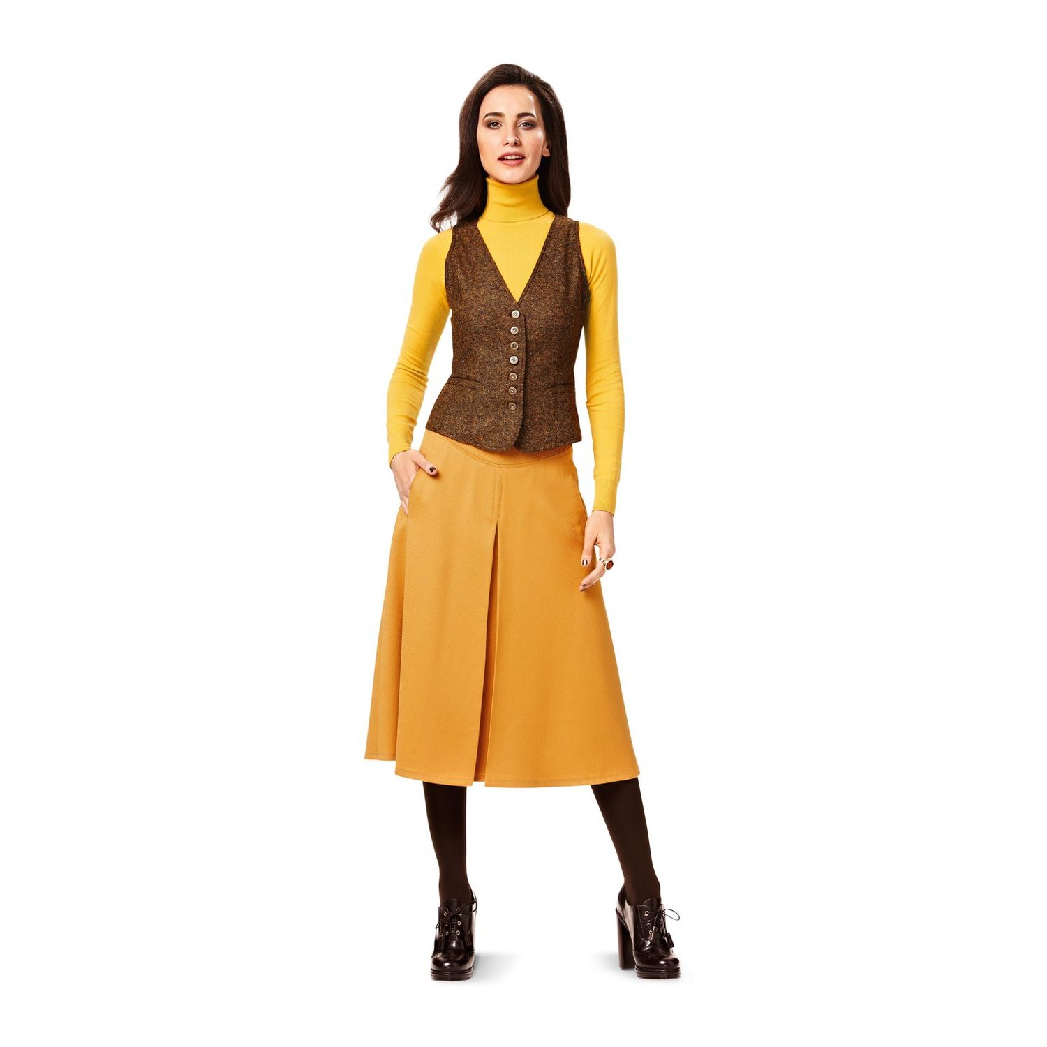 burda style Schnittmuster 7769: Weste für Damen, Modellfoto 2