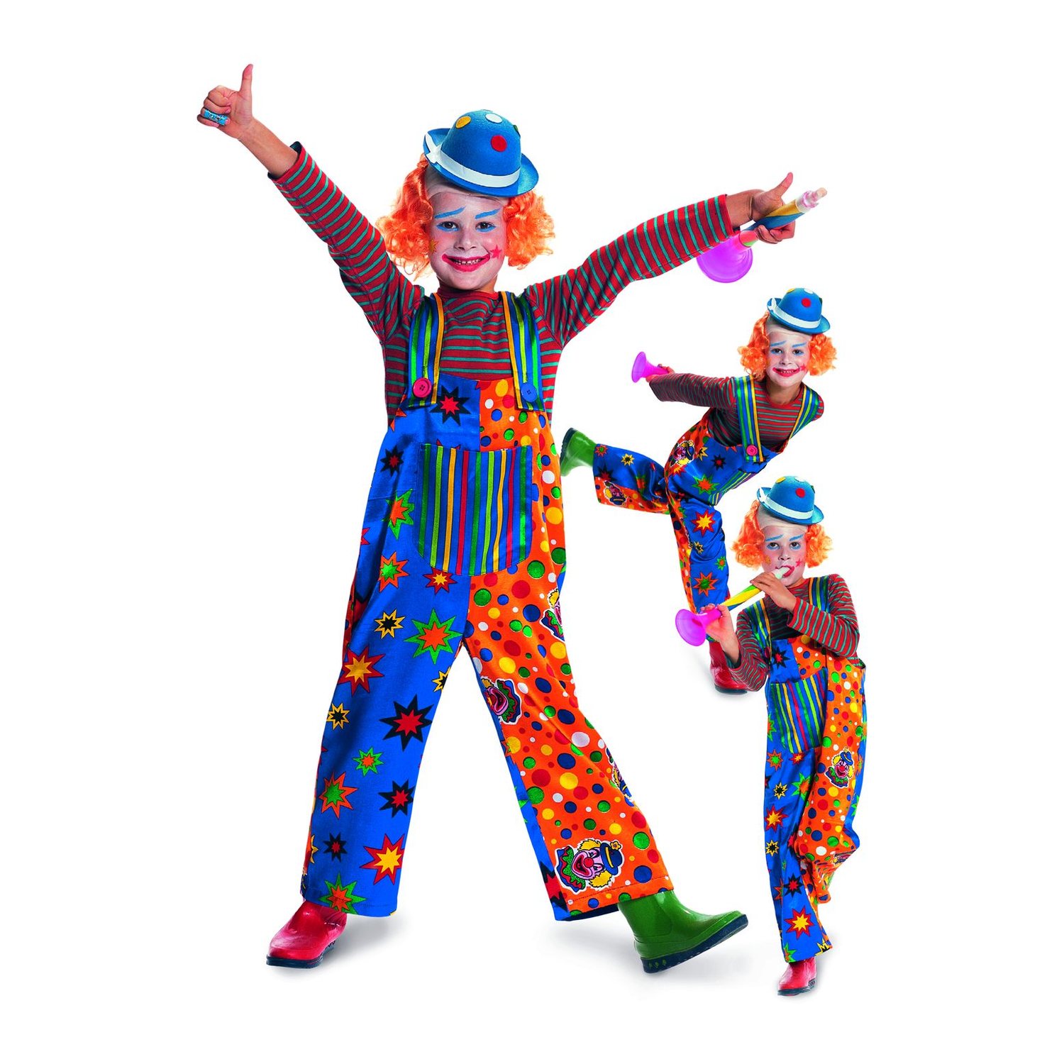 burda style Schnittmuster 2448: Clownshose mit Trägern für Kinder, Modellfoto