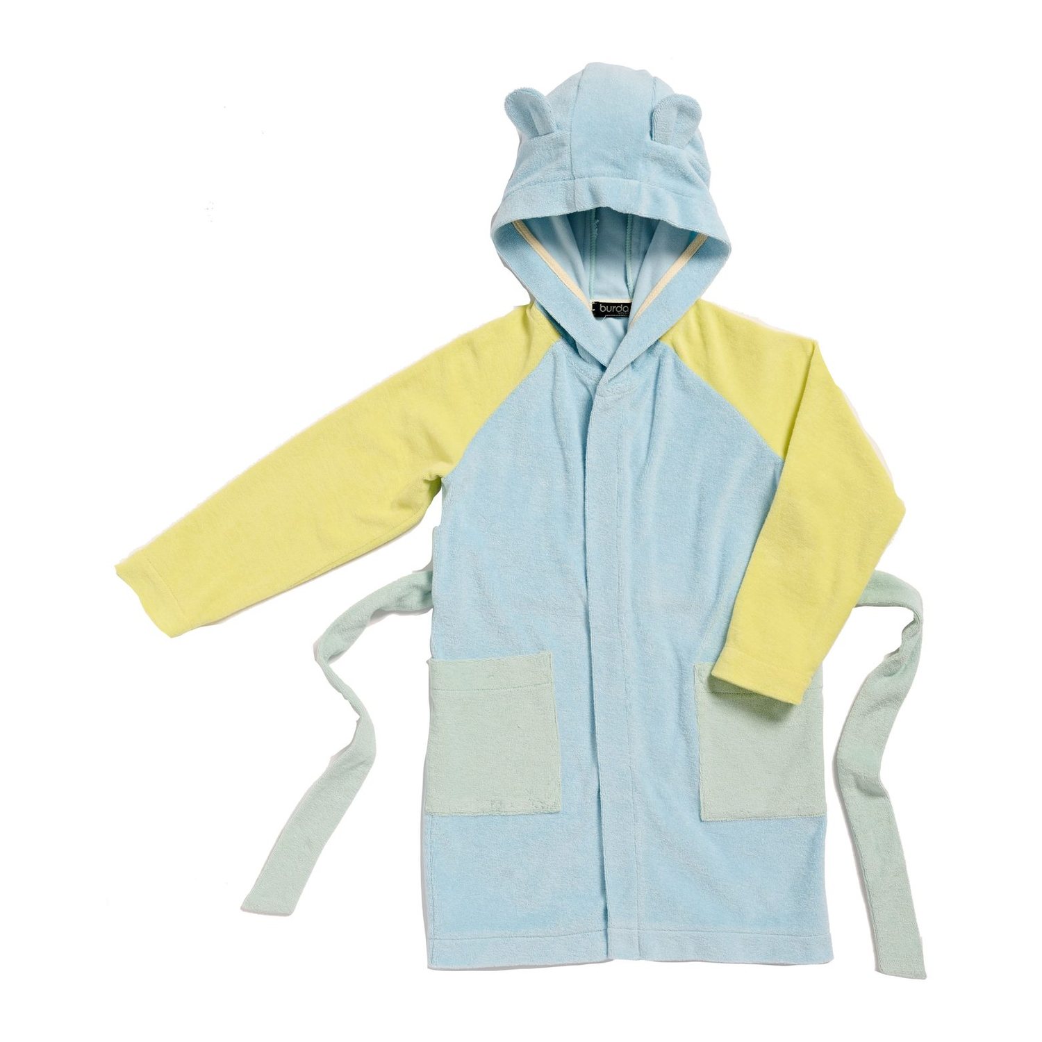 burda style Schnittmuster 9219: Kinderbademantel mit Kapuze, Modellfoto 2