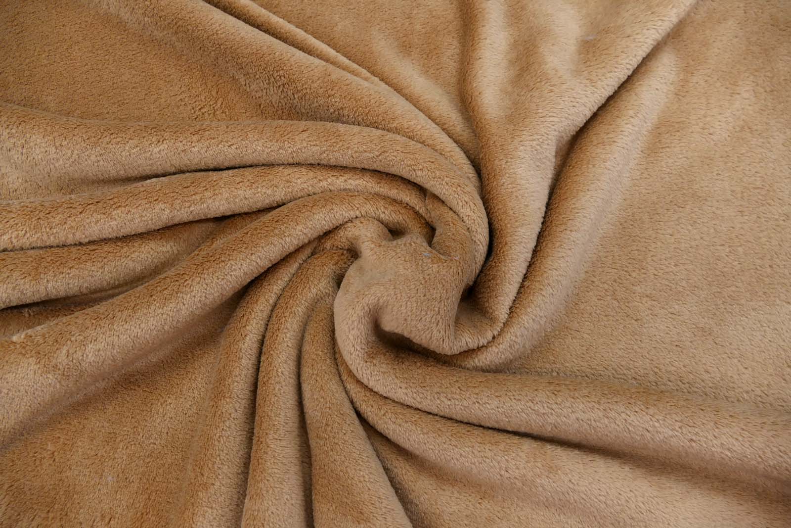 Fleece Wellness beige, Fleece als Meterware, 145 cm breit