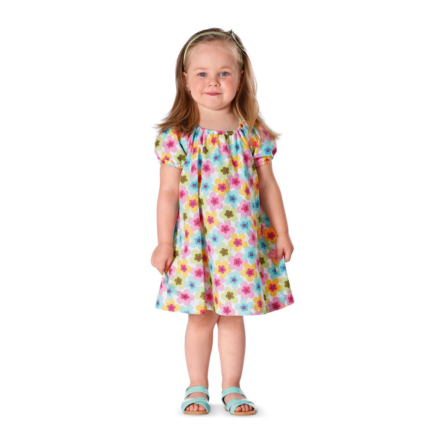 burda style Schnittmuster 9438: Raglankleid und Raglanshirt, Modellfoto 1