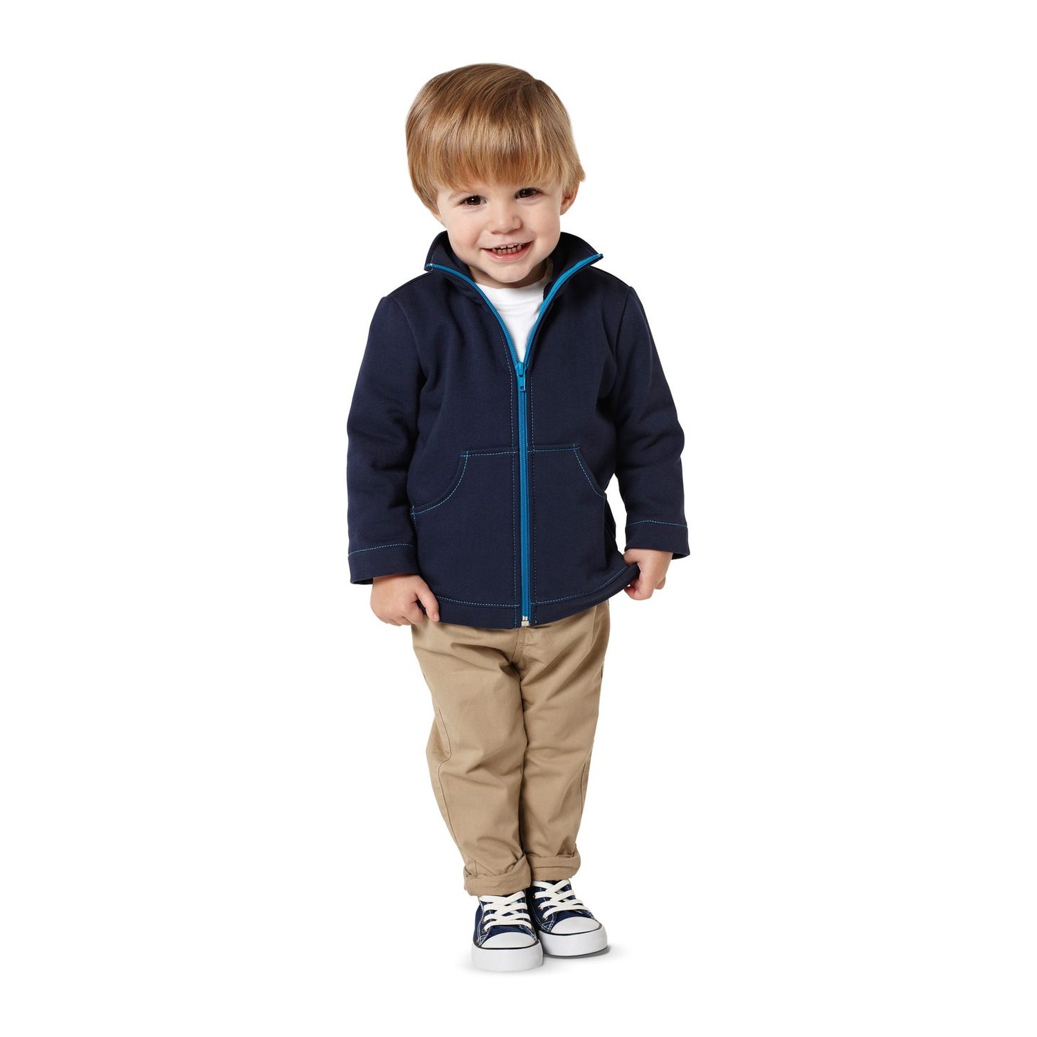 burda style Schnittmuster 9425: Kinderjacke mit Reißverschluss, Modellfoto 1