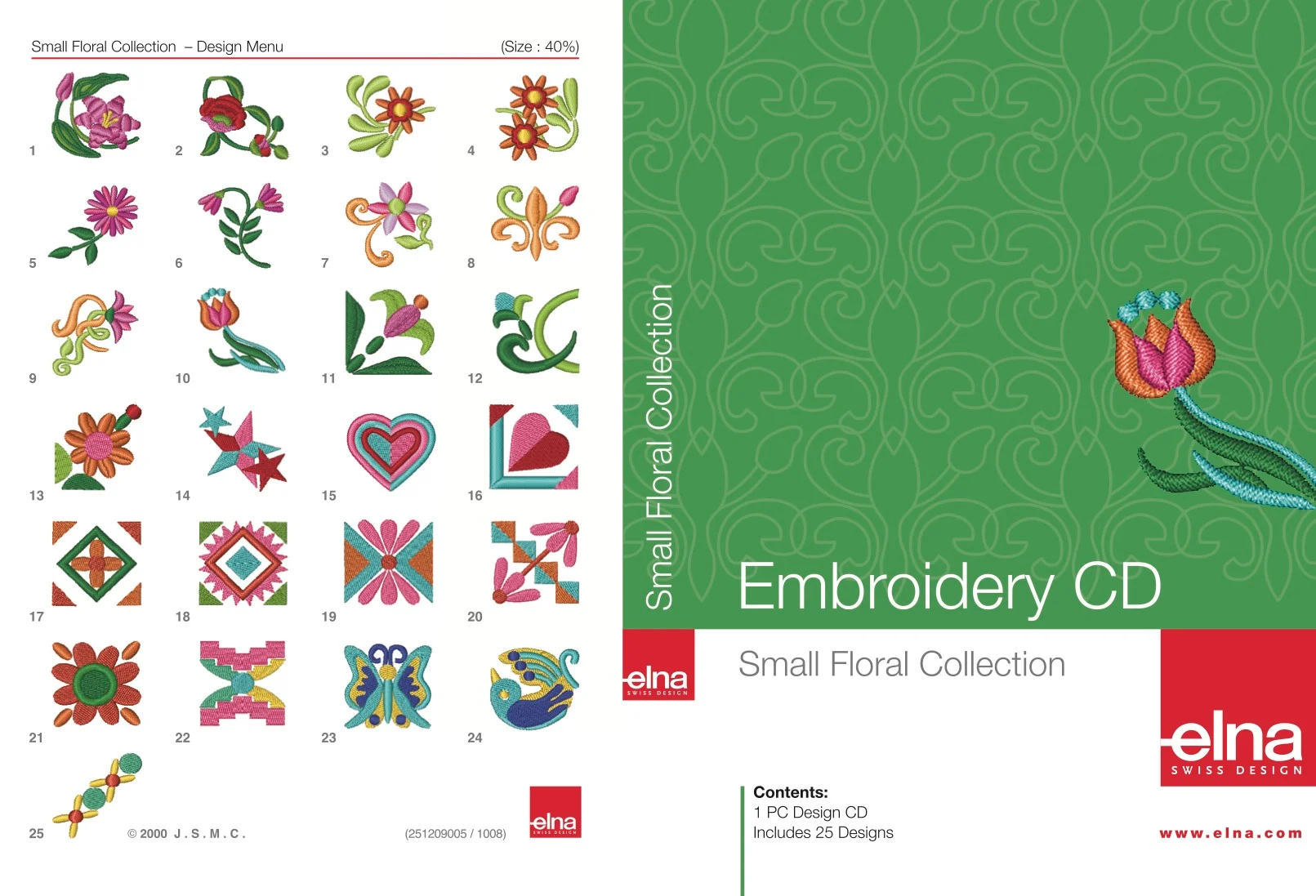 Elna Stickdesign-Kollektion «small floral collection»