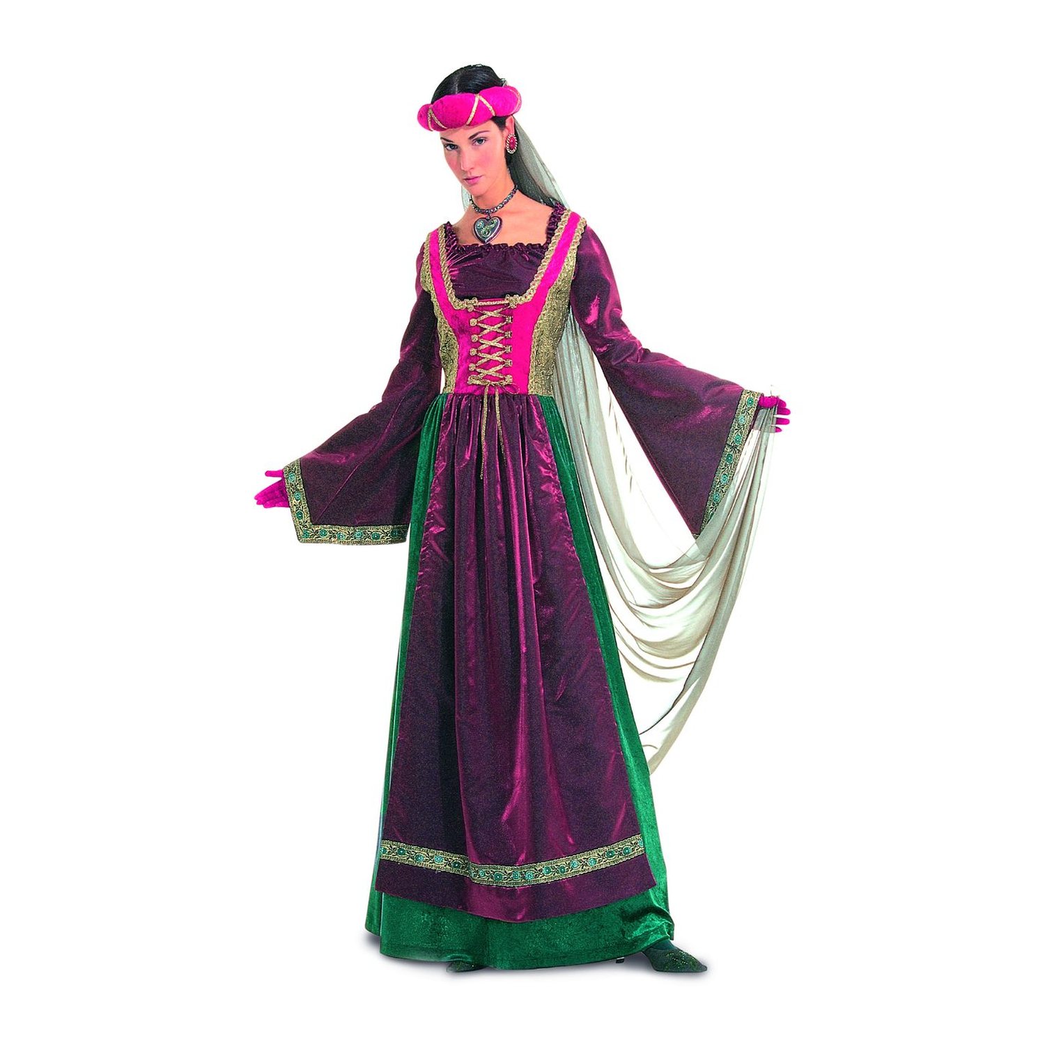 burda style Schnittmuster 2509: Burgfräulein-Kleid mit Schürze, Modellfoto