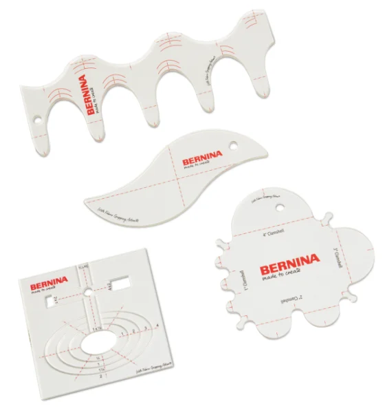 BERNINA Formschablonen-Set Kurven und Muscheln
